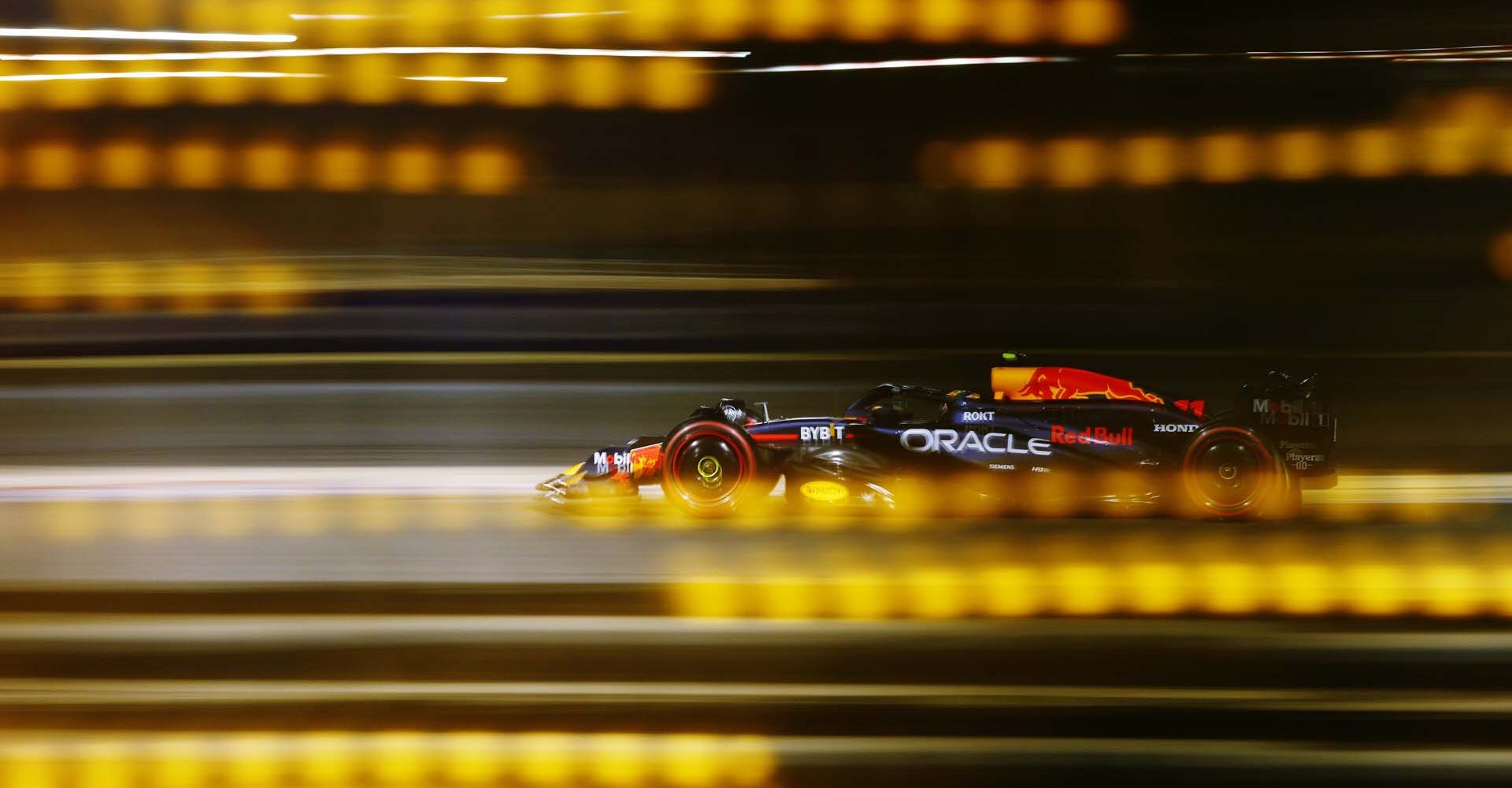 BAHRAIN, BAHRAIN - MARCH 01: Sergio Perez of Mexico driving the (11) Oracle Red Bull Racing RB20 on track during qualifying ahead of the F1 Grand Prix of Bahrain at Bahrain International Circuit on March 01, 2024 in Bahrain, Bahrain. (Photo by Clive Rose/Getty Images) // Getty Images / Red Bull Content Pool // SI202403010633 // Usage for editorial use only //