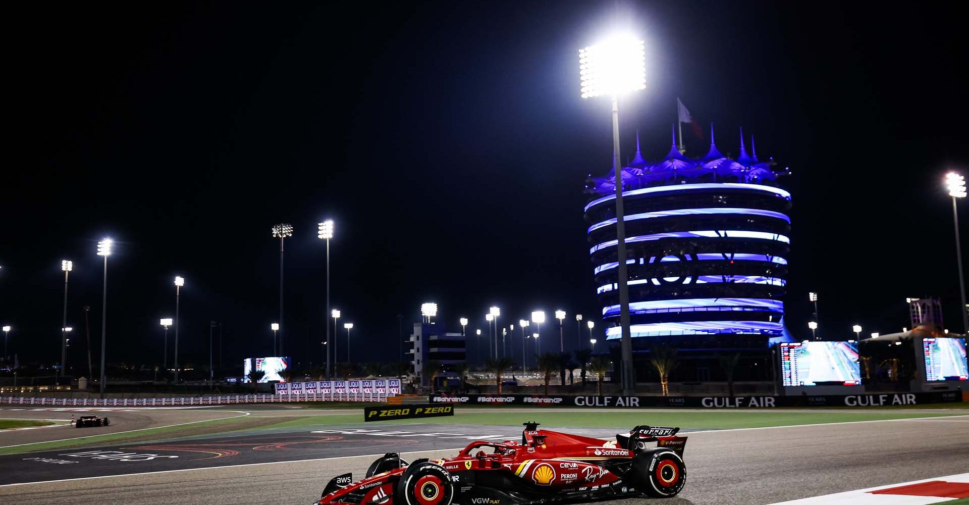 16 LECLERC Charles (mco), Scuderia Ferrari SF-24, action during the Formula 1 Gulf Air Bahrain Grand Prix 2024, 1st round of the 2024 FIA Formula One World Championship from February 29 to March 2, 2024 on the Bahrain International Circuit, in Sakhir, Bahrain - Photo Florent Gooden / DPPI