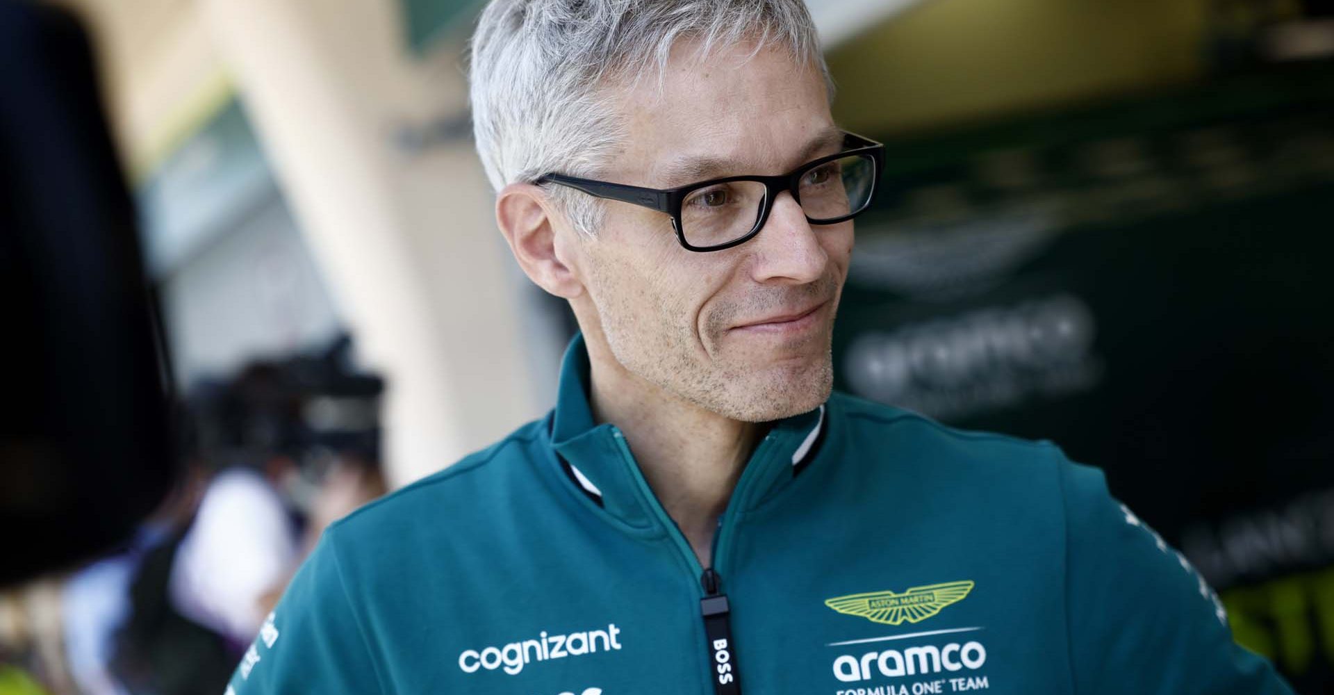 Portrait, pit lane, Bahrain International Circuit, F124T01a, F1, GP, Bahrain
Mike Krack, Team Principal, Aston Martin F1 Team, talks to the media