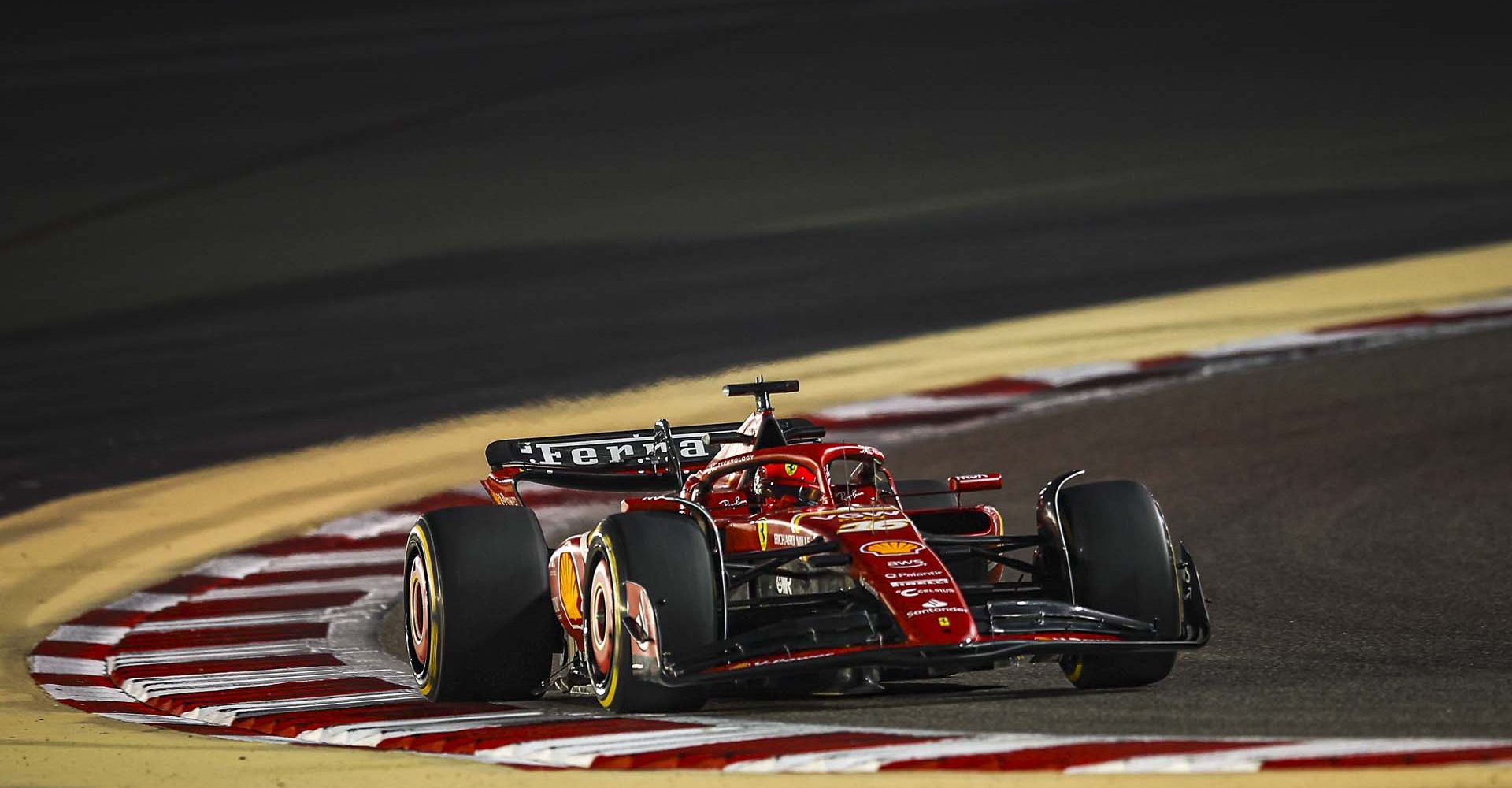 16 LECLERC Charles (mco), Scuderia Ferrari SF-24, action during the Formula 1 Aramco pre-season testing 2024 of the 2024 FIA Formula One World Championship from February 21 to 23, 2024 on the Bahrain International Circuit, in Sakhir, Bahrain - Photo Eric Alonso / DPPI