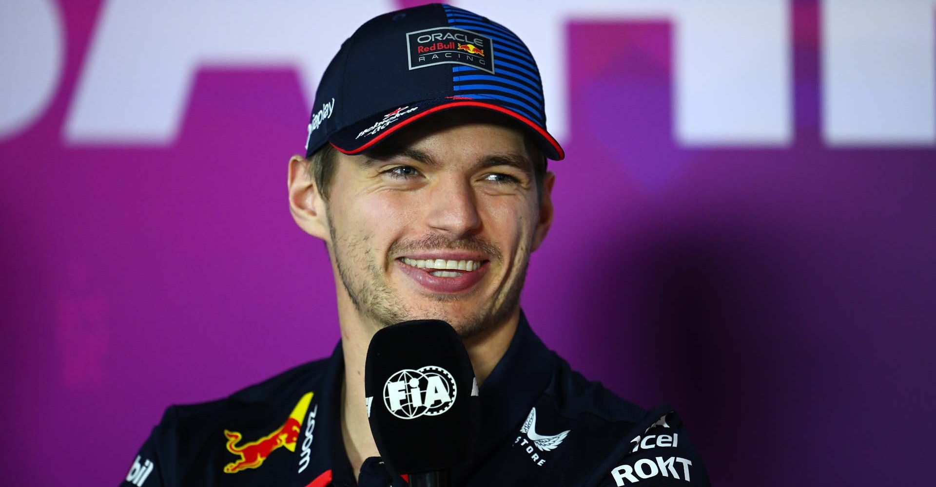 BAHRAIN, BAHRAIN - FEBRUARY 23: Max Verstappen of the Netherlands and Oracle Red Bull Racing attends the Drivers Press Conference during day three of F1 Testing at Bahrain International Circuit on February 23, 2024 in Bahrain, Bahrain. (Photo by Clive Mason/Getty Images) // Getty Images / Red Bull Content Pool // SI202402230676 // Usage for editorial use only //