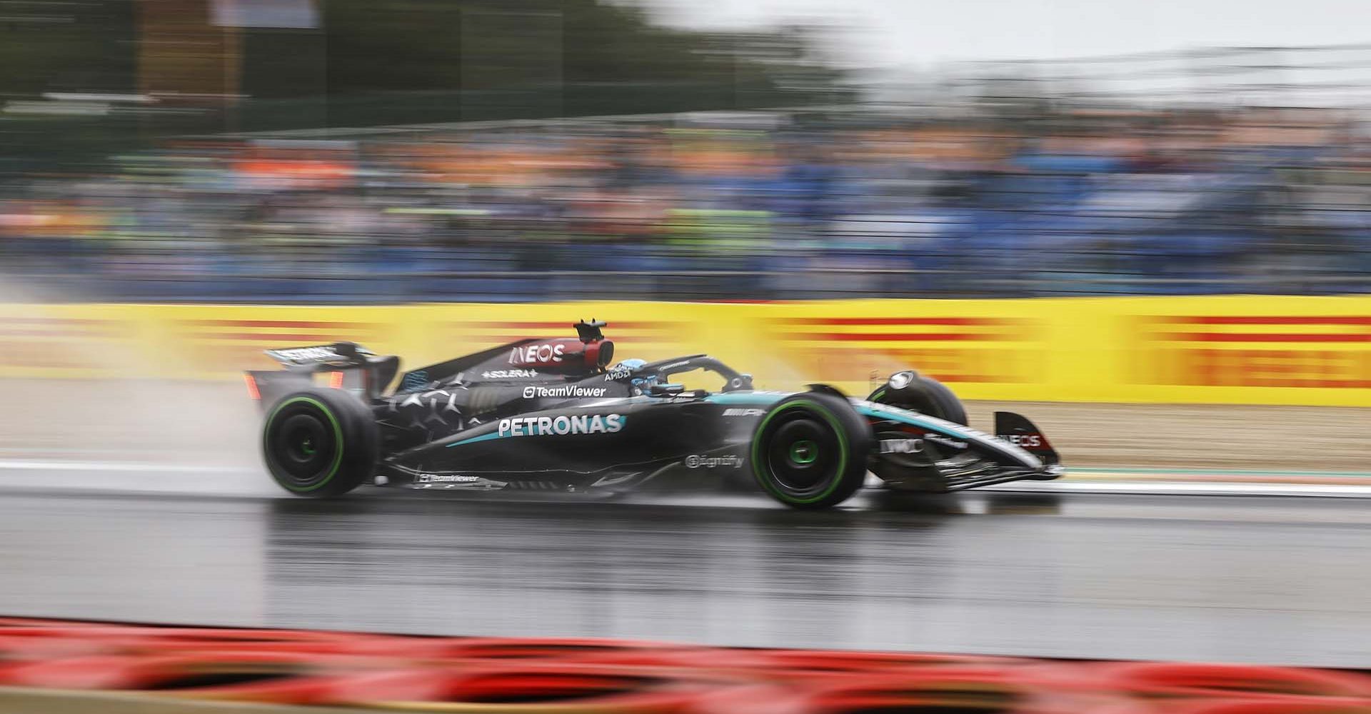 CIRCUIT DE SPA FRANCORCHAMPS, BELGIUM - JULY 27: George Russell, Mercedes F1 W15 during the Belgian GP at Circuit de Spa Francorchamps on Saturday July 27, 2024 in Spa, Belgium. (Photo by Andy Hone / LAT Images)