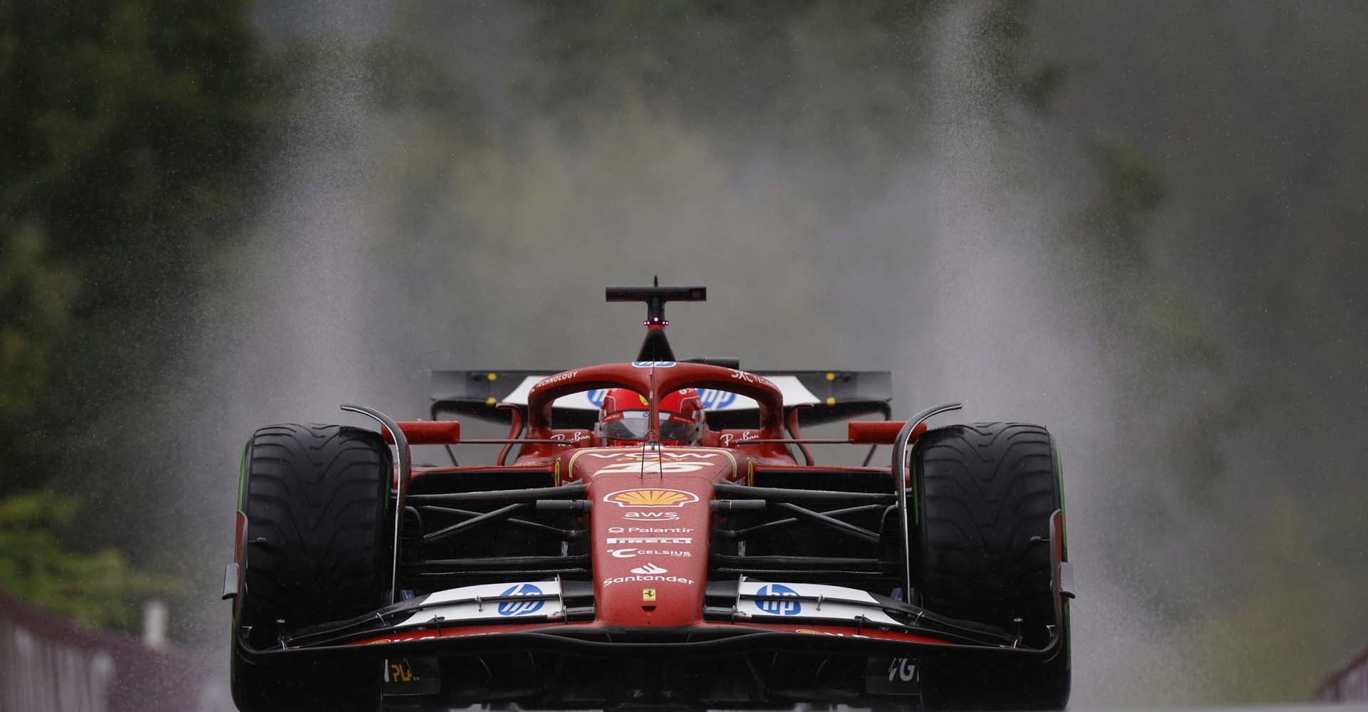 CIRCUIT DE SPA FRANCORCHAMPS, BELGIUM - JULY 27: Charles Leclerc, Ferrari SF-24 during the Belgian GP at Circuit de Spa Francorchamps on Saturday July 27, 2024 in Spa, Belgium. (Photo by Steven Tee / LAT Images)