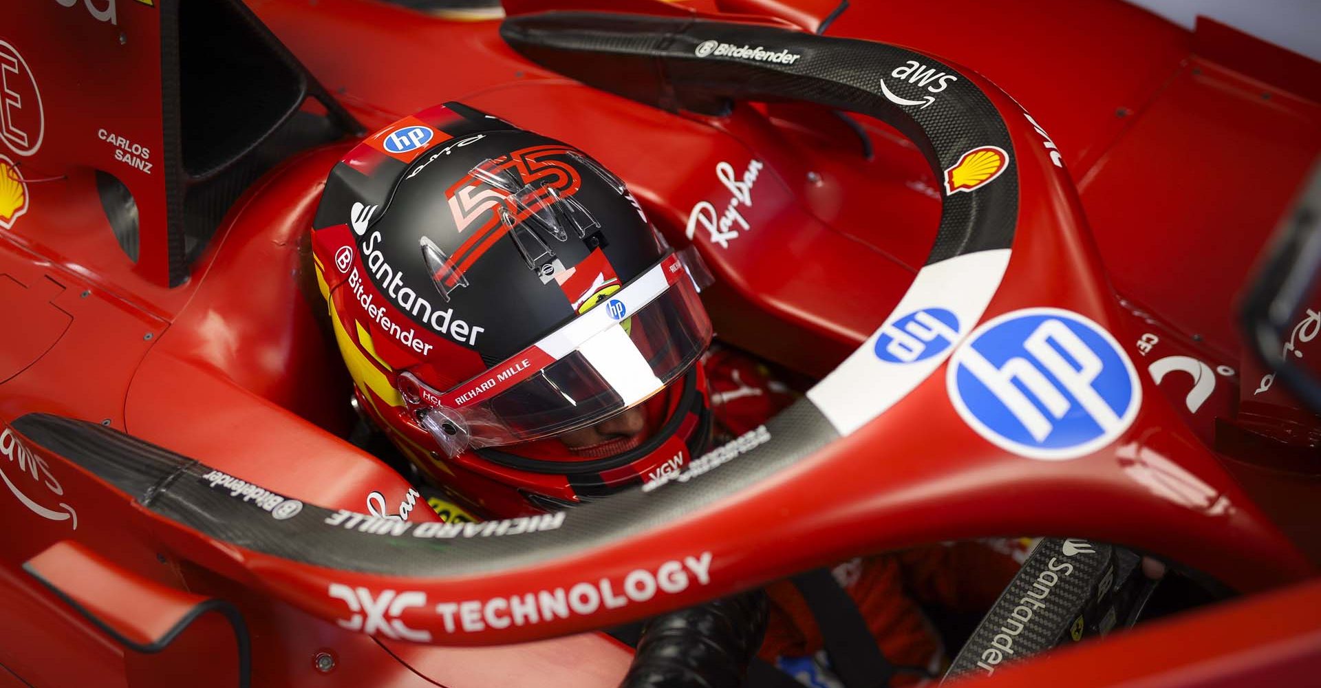 SAINZ Carlos (spa), Scuderia Ferrari SF-24, portrait during the Formula 1 Rolex Belgian Grand Prix 2024, 14th round of the 2024 Formula One World Championship from July 26 to 28, 2024 on the Circuit de Spa-Francorchamps, in Stavelot, Belgium - Photo Florent Gooden / DPPI