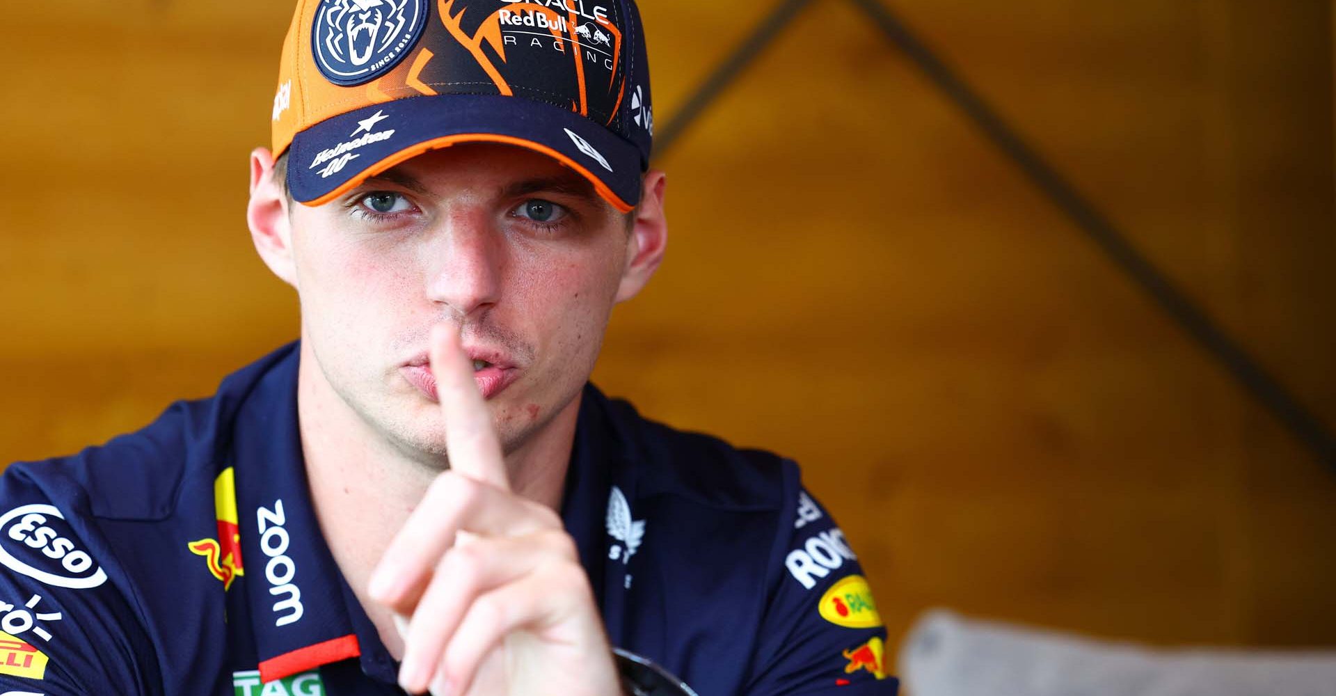 SPA, BELGIUM - JULY 25: Max Verstappen of the Netherlands and Oracle Red Bull Racing looks on in the Paddock during previews ahead of the F1 Grand Prix of Belgium at Circuit de Spa-Francorchamps on July 25, 2024 in Spa, Belgium. (Photo by Mark Thompson/Getty Images) // Getty Images / Red Bull Content Pool // SI202407250736 // Usage for editorial use only //