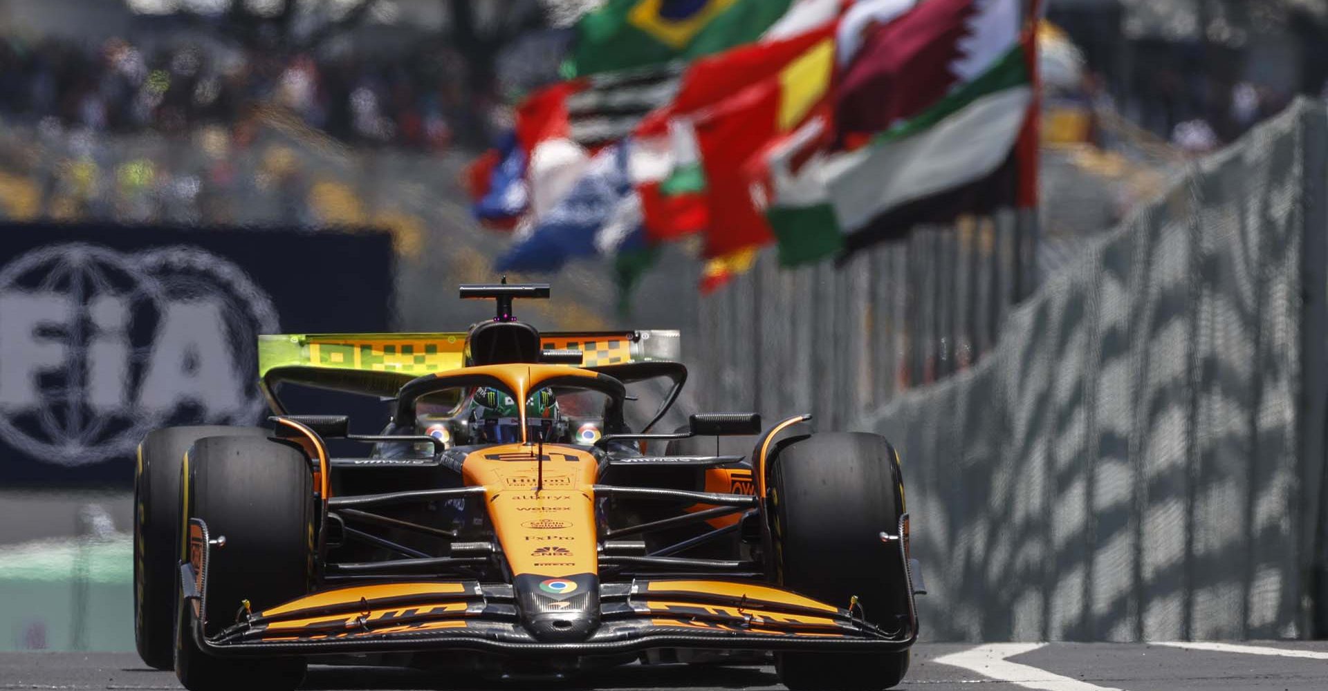 Oscar Piastri, McLaren MCL38 during the Brazilian GP at Autódromo José Carlos Pace