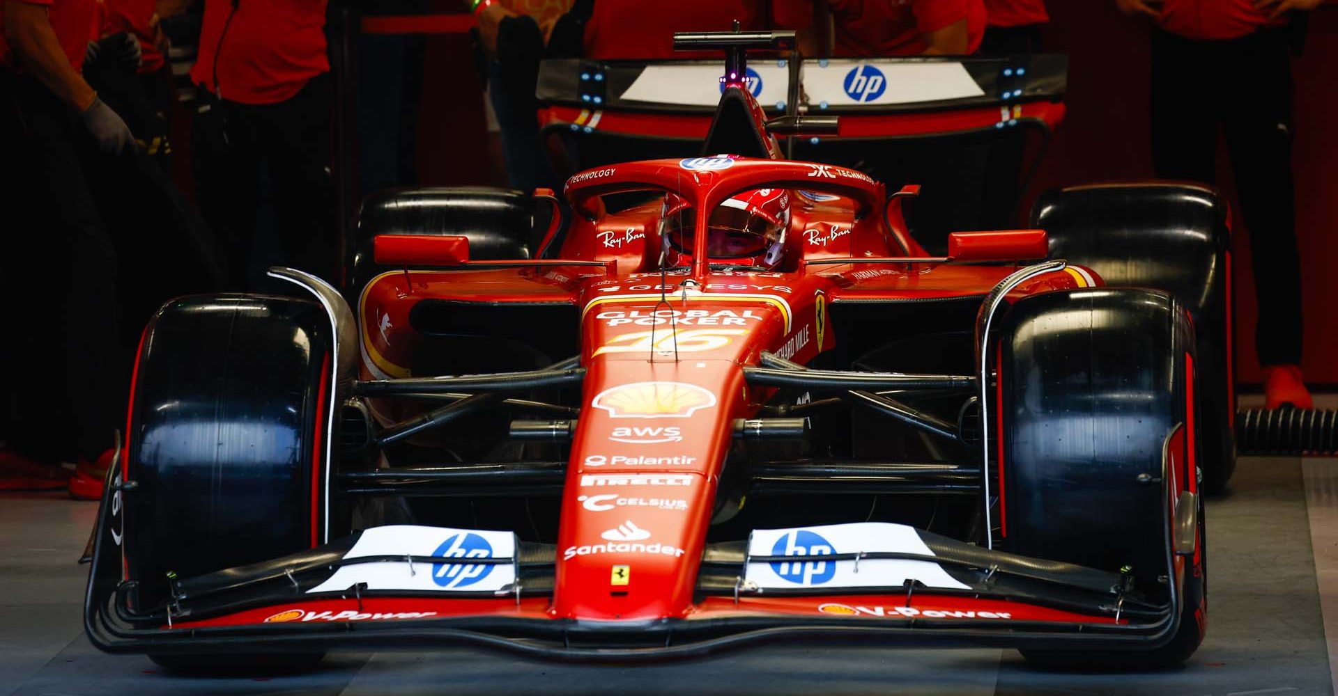 AUTóDROMO JOSé CARLOS PACE, BRAZIL - NOVEMBER 01: Charles Leclerc, Ferrari SF-24 during the Brazilian GP at Autódromo José Carlos Pace on Friday November 01, 2024 in Sao Paulo, Brazil. (Photo by Zak Mauger / LAT Images)