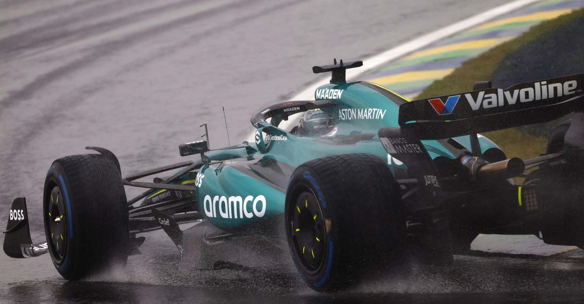 Lance Stroll, Aston Martin AMR24 during the Brazilian GP at Autódromo José Carlos Pace