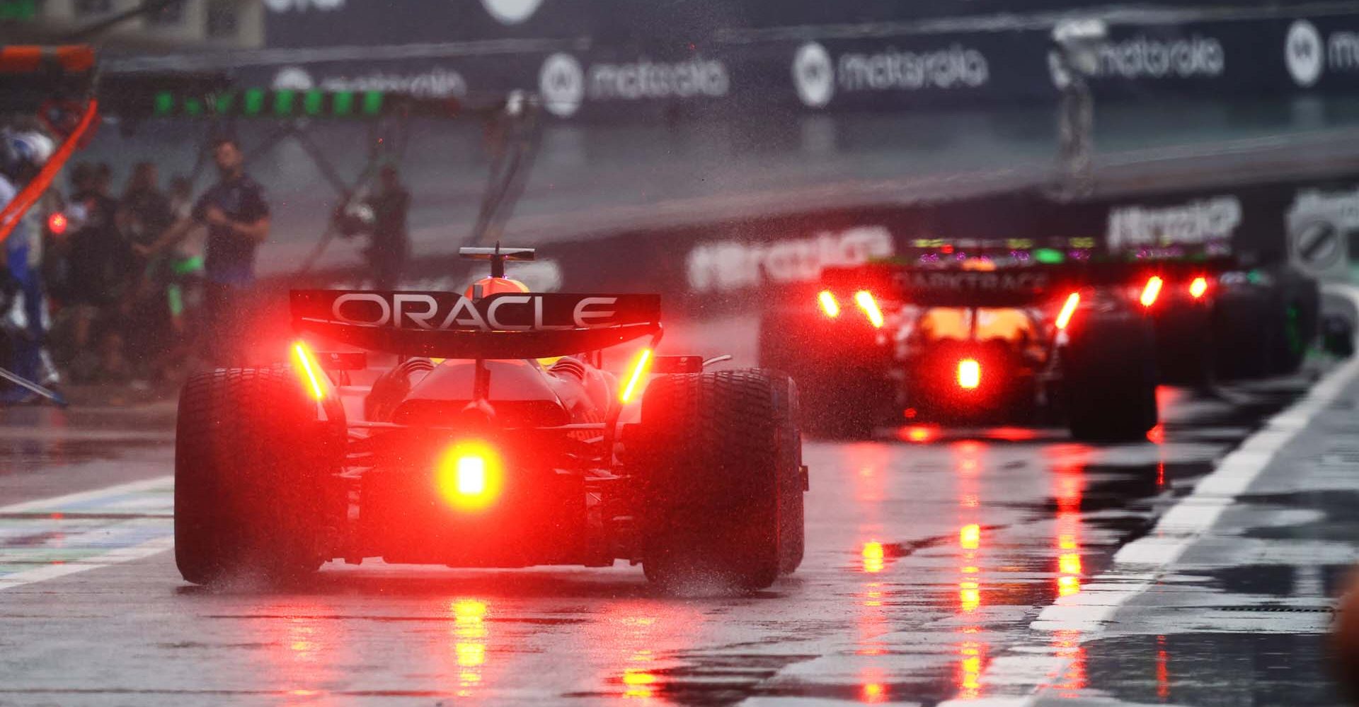 SAO PAULO, BRAZIL - NOVEMBER 03: Max Verstappen of the Netherlands driving the (1) Oracle Red Bull Racing RB20 in the Pitlane during qualifying ahead of the F1 Grand Prix of Brazil at Autodromo Jose Carlos Pace on November 03, 2024 in Sao Paulo, Brazil. (Photo by Mark Thompson/Getty Images) // Getty Images / Red Bull Content Pool // SI202411030231 // Usage for editorial use only //