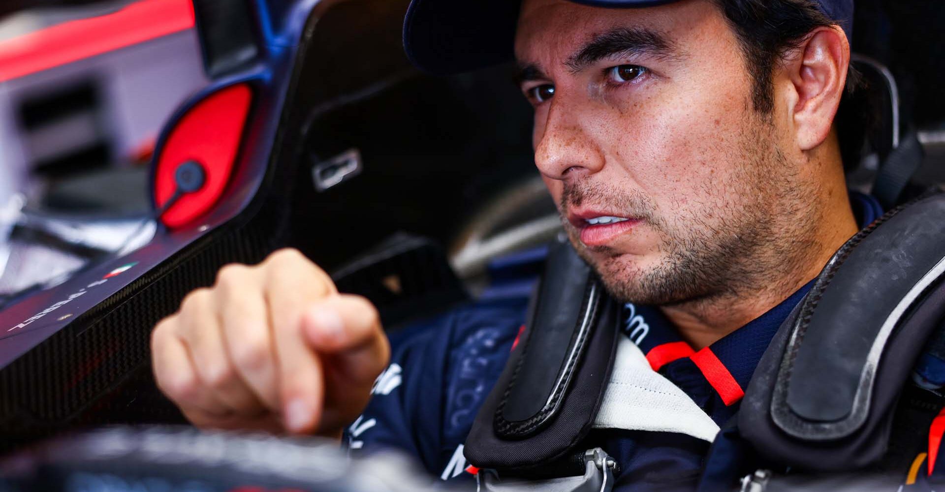 SAO PAULO, BRAZIL - OCTOBER 31: Sergio Perez of Mexico and Oracle Red Bull Racing has a seat fitting in the garage during previews ahead of the F1 Grand Prix of Brazil at Autodromo Jose Carlos Pace on October 31, 2024 in Sao Paulo, Brazil. (Photo by Mark Thompson/Getty Images) // Getty Images / Red Bull Content Pool // SI202410310521 // Usage for editorial use only //