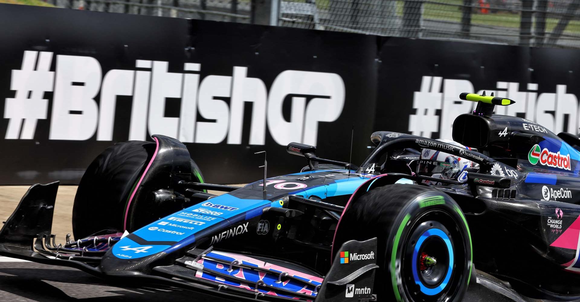 Pierre Gasly (FRA) Alpine F1 Team A524.  Formula 1 World Championship, Rd 12, British Grand Prix, Saturday 6th July 2024. Silverstone, England.