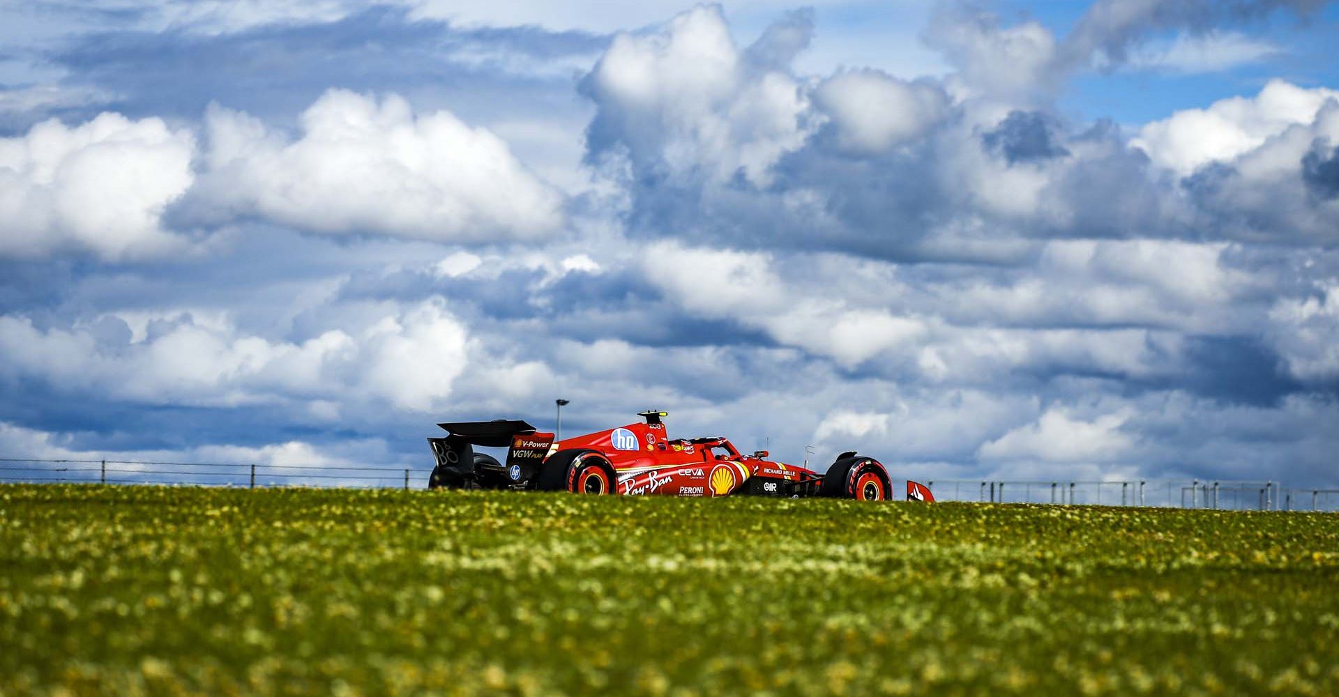 55 SAINZ Carlos (spa), Scuderia Ferrari SF-24, action during the Formula 1 Qatar Airways British Grand Prix 2024, 12th round of the 2024 Formula One World Championship from July 5 to 7, 2024 on the Silverstone Circuit, in Silverstone, United Kingdom - Photo Florent Gooden / DPPI