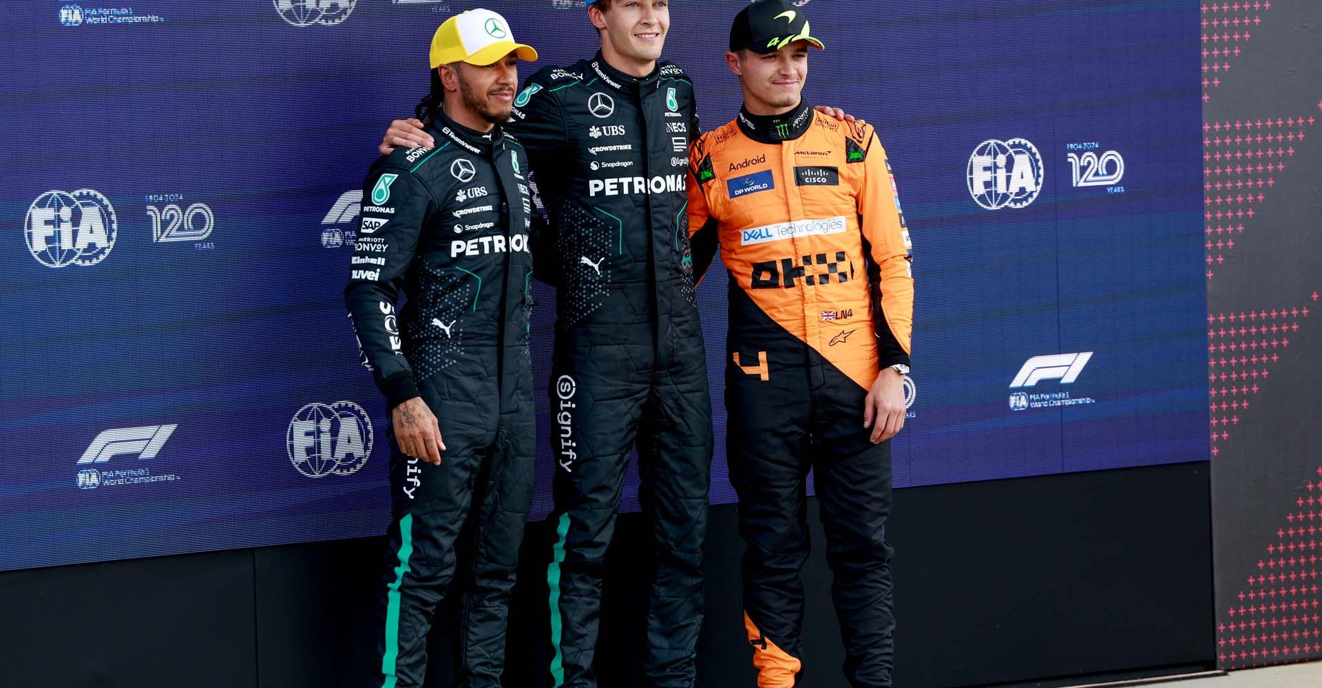 2024 British Grand Prix, Saturday - Jiri Krenek Lewis Hamilton, George Russell, Lando Norris