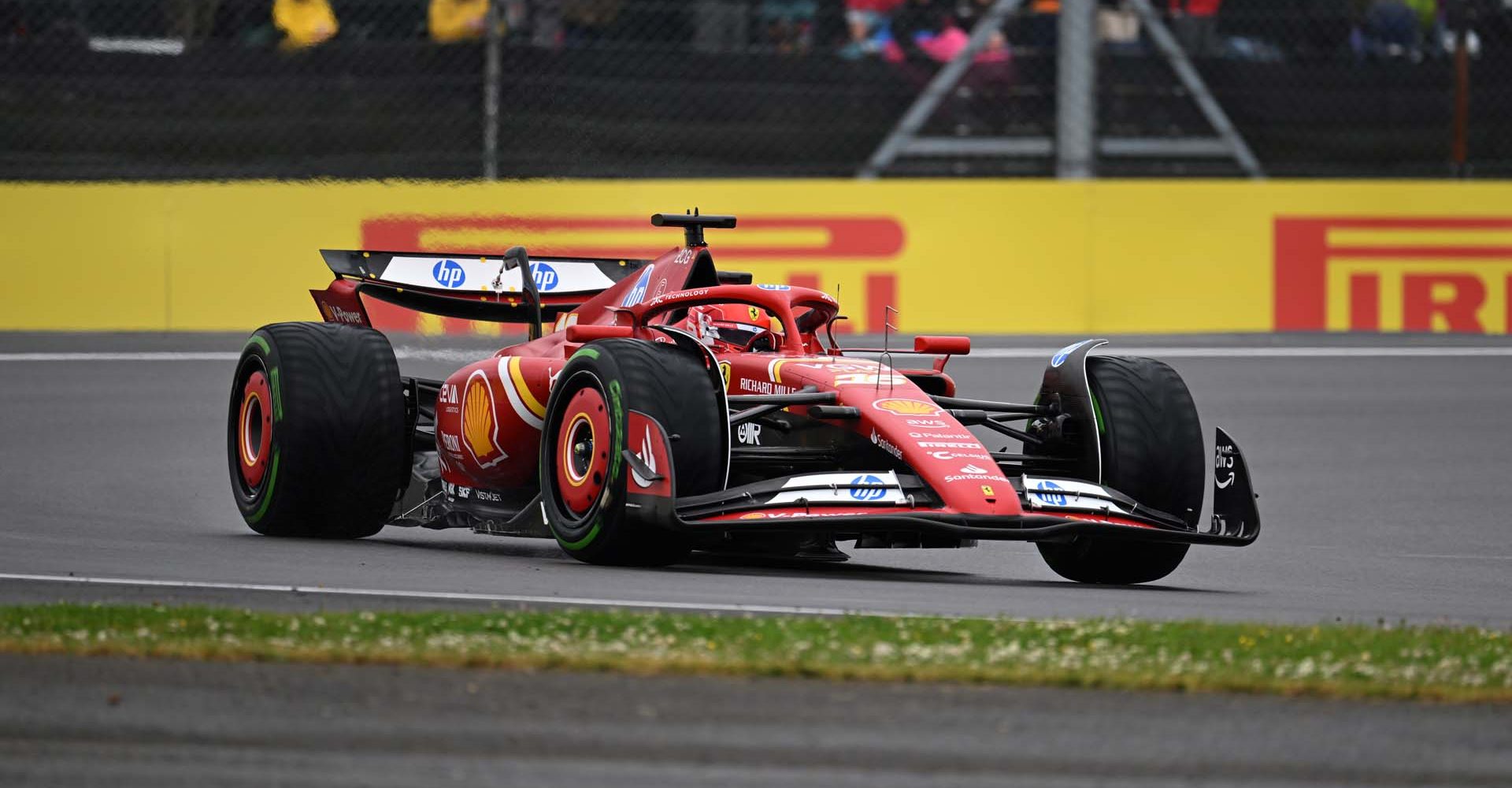 SILVERSTONE CIRCUIT, UNITED KINGDOM - JULY 06: Charles Leclerc, Ferrari SF-24 during the British GP at Silverstone Circuit on Saturday July 06, 2024 in Northamptonshire, United Kingdom. (Photo by Sam Bagnall / LAT Images)