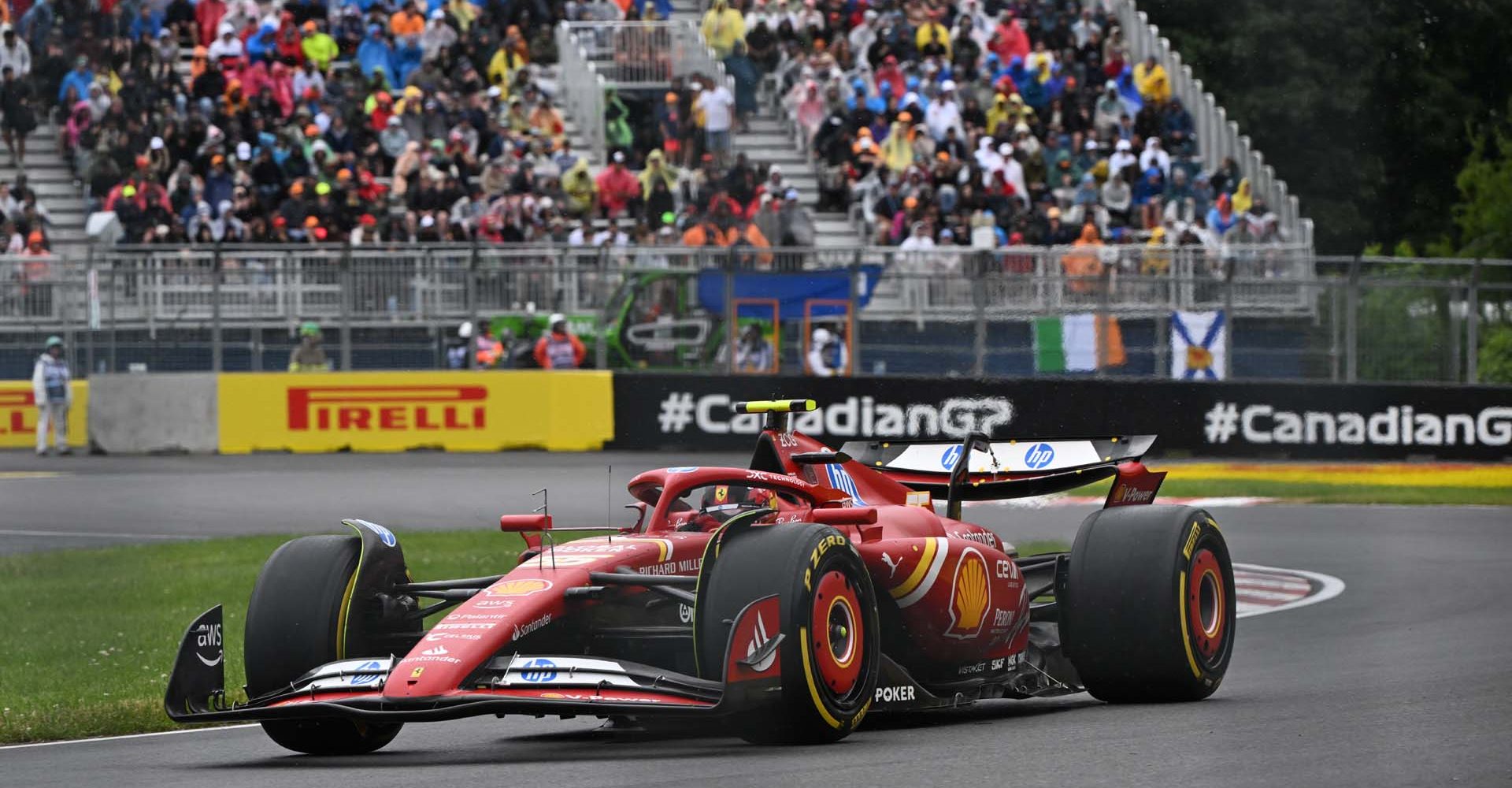 CIRCUIT GILLES-VILLENEUVE, CANADA - JUNE 07: Carlos Sainz, Ferrari SF-24 during the Canadian GP at Circuit Gilles-Villeneuve on Friday June 07, 2024 in Montreal, Canada. (Photo by Mark Sutton / LAT Images)