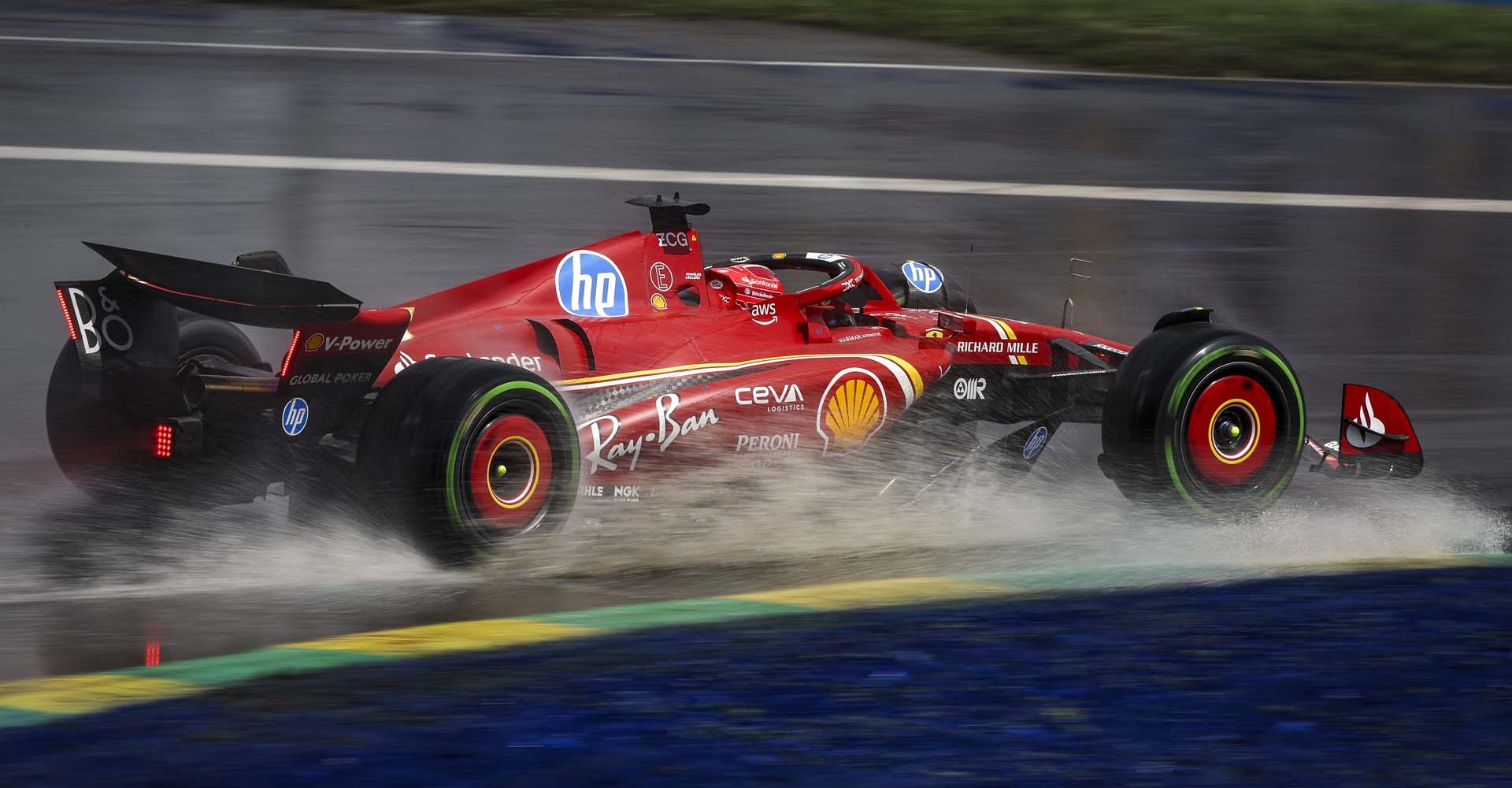 16 LECLERC Charles (mco), Scuderia Ferrari SF-24, action during the Formula 1 AWS Grand Prix du Canada 2024, 9th round of the 2024 Formula One World Championship from June 07 to 09, 2024 on the Circuit Gilles Villeneuve, in Montréal, Canada - Photo Xavi Bonilla / DPPI