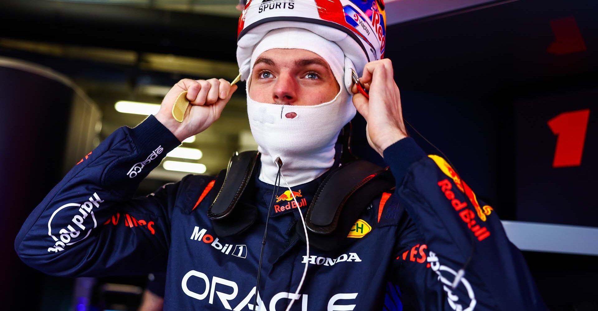 SHANGHAI, CHINA - APRIL 19: Max Verstappen of the Netherlands and Oracle Red Bull Racing prepares in the garage ahead of the Sprint Qualifying of the F1 Grand Prix of China at Shanghai International Circuit on April 19, 2024 in Shanghai, China. (Photo by Mark Thompson/Getty Images) // Getty Images / Red Bull Content Pool // SI202404190218 // Usage for editorial use only //