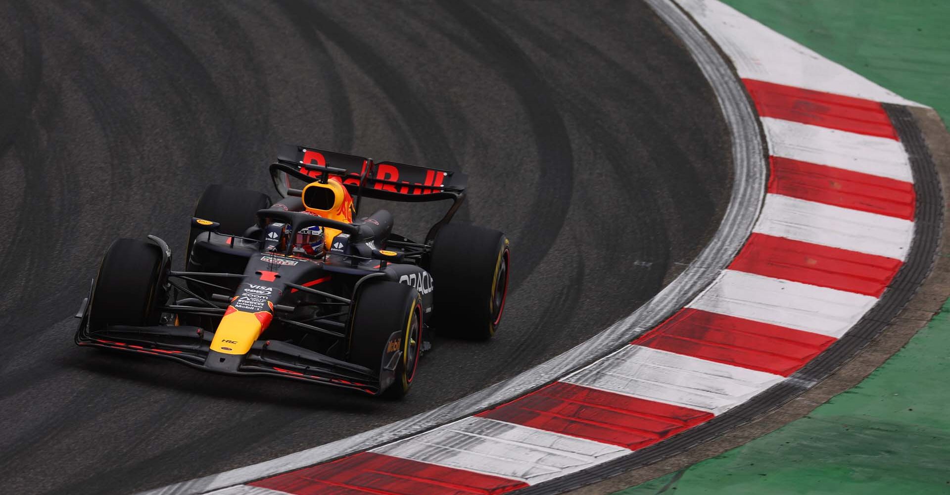 SHANGHAI, CHINA - APRIL 19: Max Verstappen of the Netherlands driving the (1) Oracle Red Bull Racing RB20 on track during Sprint Qualifying ahead of the F1 Grand Prix of China at Shanghai International Circuit on April 19, 2024 in Shanghai, China. (Photo by Lars Baron/Getty Images) // Getty Images / Red Bull Content Pool // SI202404190348 // Usage for editorial use only //