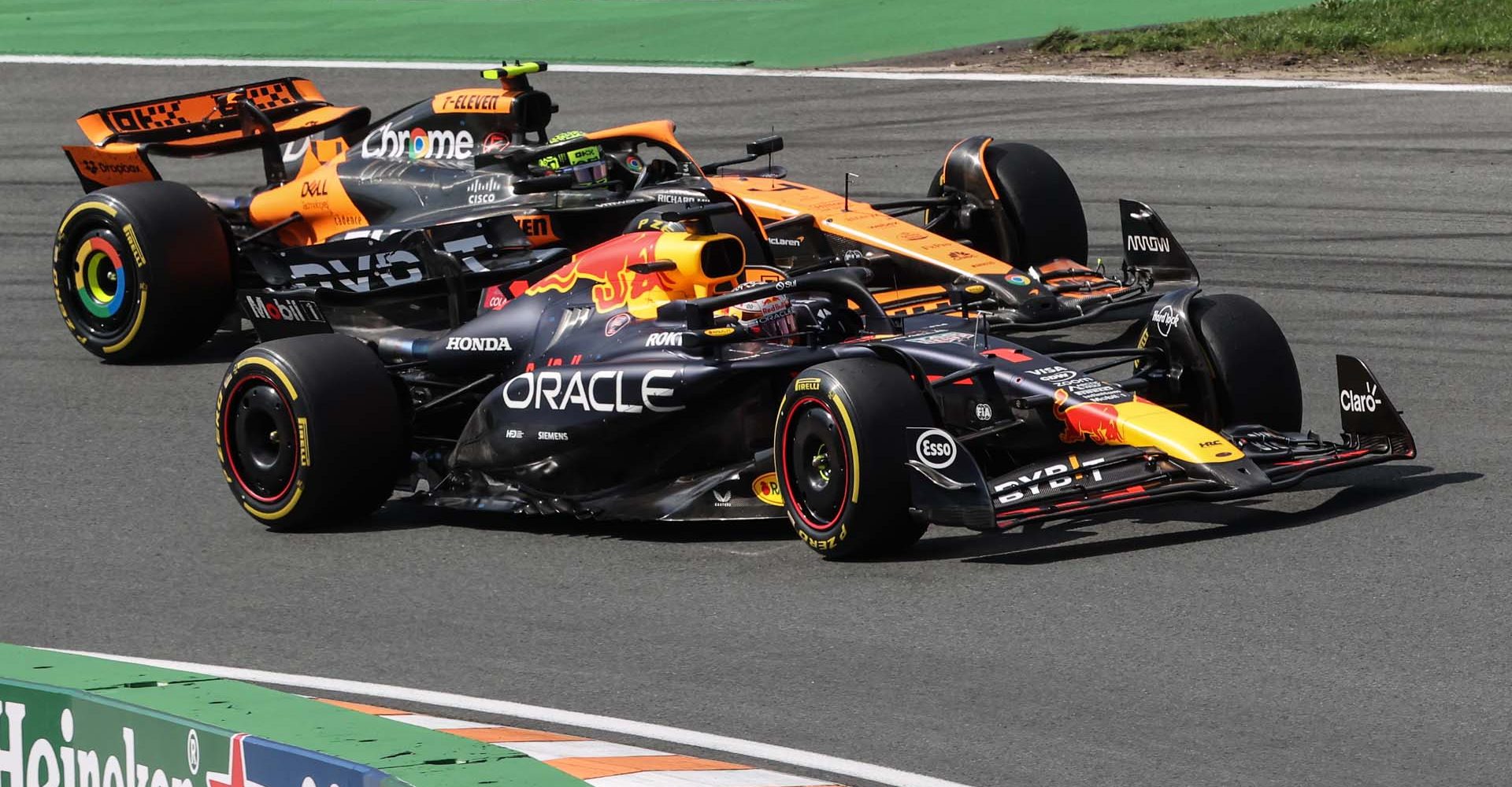 Max Verstappen Red Bull Lando Norris McLaren