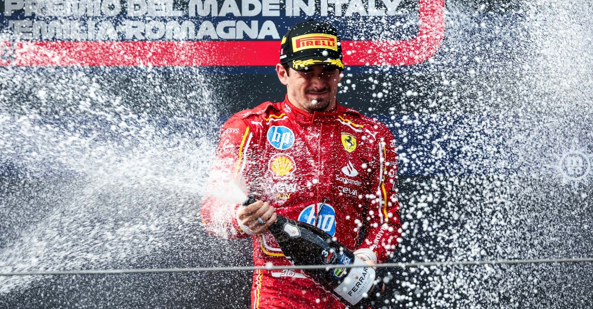 LECLERC Charles (mco), Scuderia Ferrari SF-24, Scuderia Ferrari SF-24, portrait during the Formula 1 MSC Cruises Gran Premio del Made in Italy e Dell’Emilia-Romagne 2024, 7th round of the 2024 Formula One World Championship from May 17 to 19, 2024 on the Autodromo Enzo e Dino Ferrari, in Imola, Italy - Photo Florent Gooden / DPPI