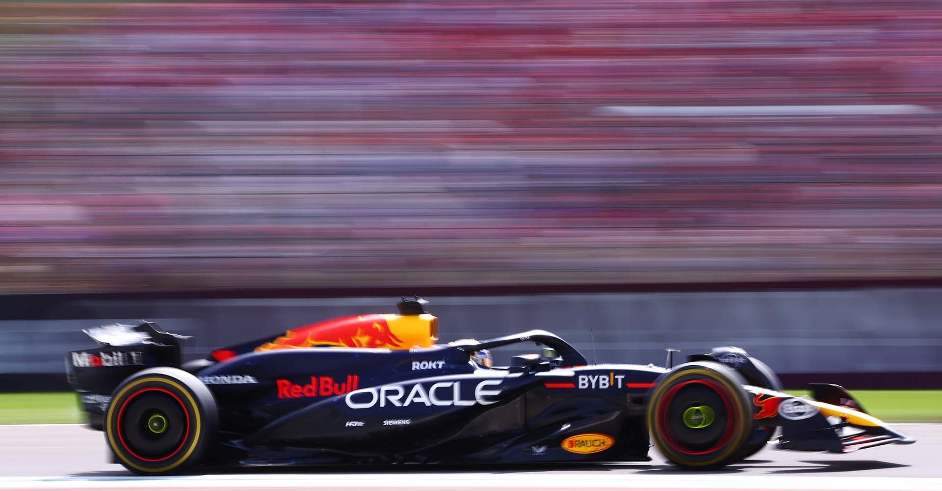 IMOLA, ITALY - MAY 19: Max Verstappen of the Netherlands driving the (1) Oracle Red Bull Racing RB20 on track during the F1 Grand Prix of Emilia-Romagna at Autodromo Enzo e Dino Ferrari Circuit on May 19, 2024 in Imola, Italy. (Photo by Lars Baron/Getty Images) // Getty Images / Red Bull Content Pool // SI202405190396 // Usage for editorial use only //