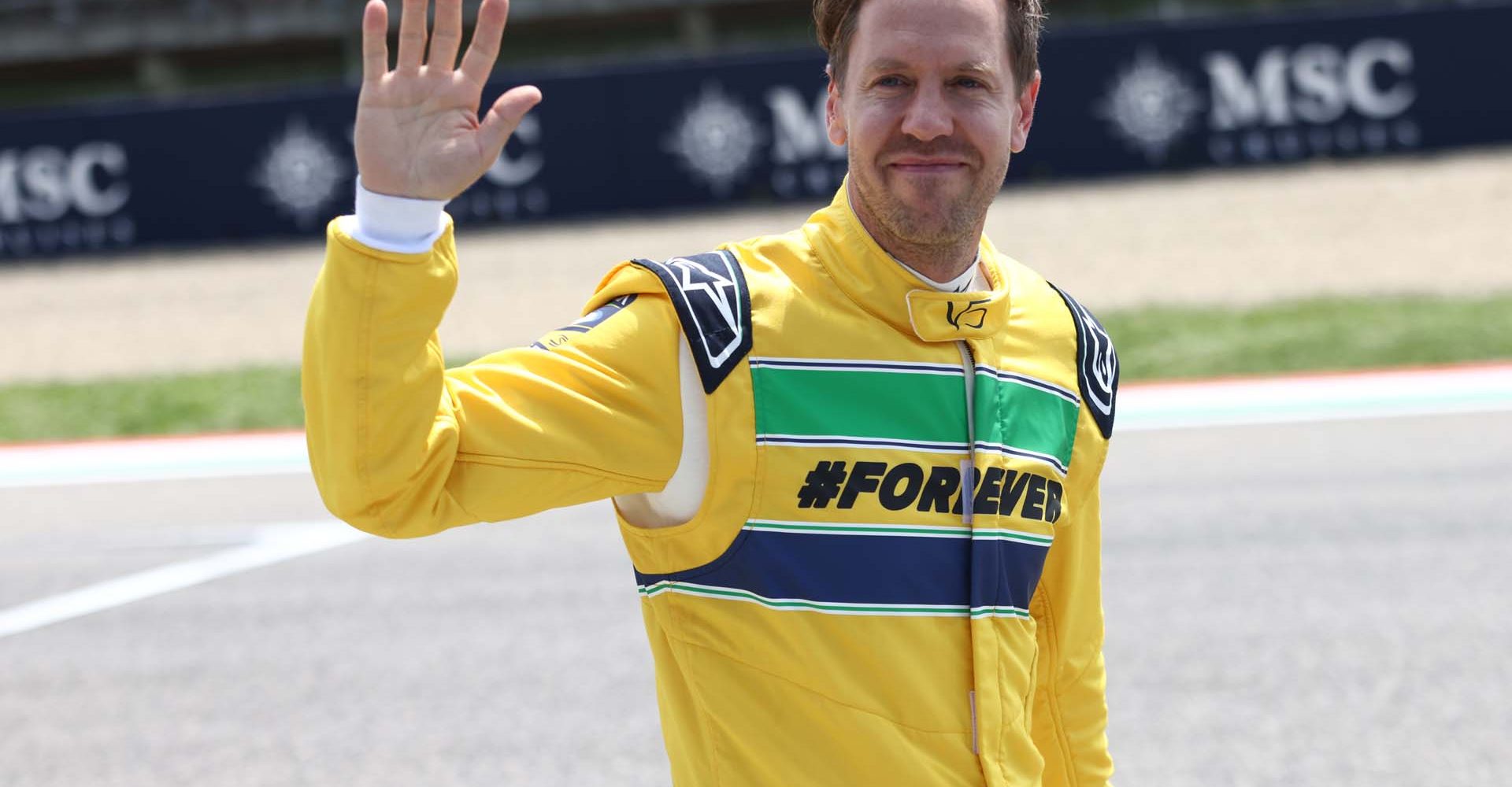 Sebastian Vettel, Ayrton Senna tribute