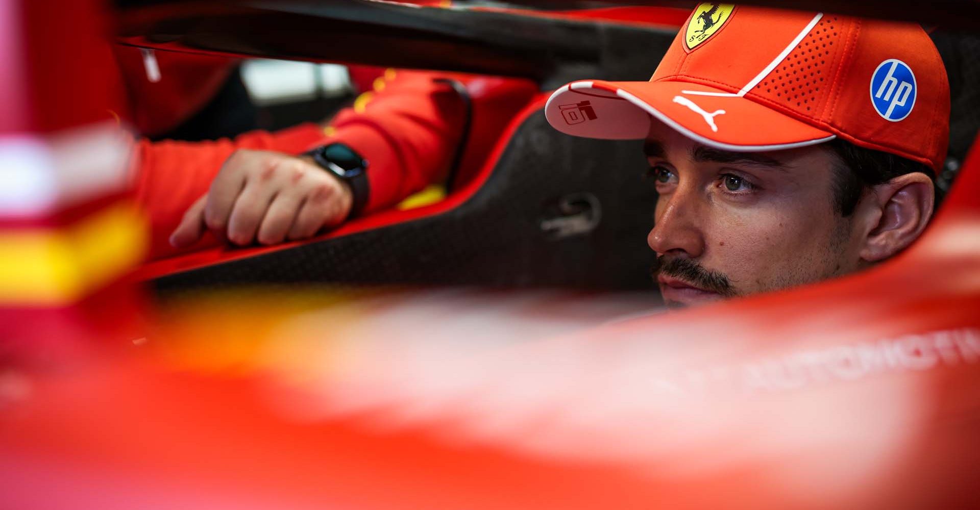 LECLERC Charles (mco), Scuderia Ferrari SF-24, portrait during the Formula 1 MSC Cruises Gran Premio del Made in Italy e Dell’Emilia-Romagne 2024, 7th round of the 2024 Formula One World Championship from May 17 to 19, 2024 on the Autodromo Enzo e Dino Ferrari, in Imola, Italy - Photo Florent Gooden / DPPI