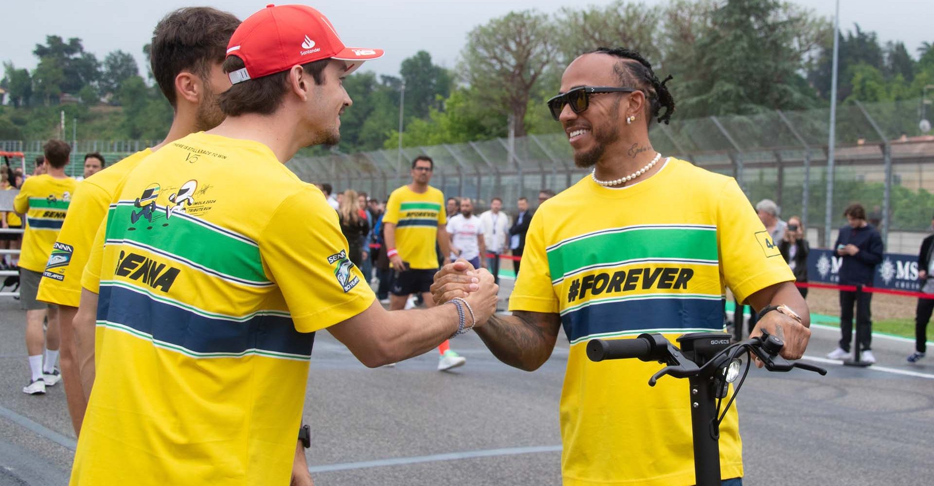 Charles Leclerc & Lewis Hamilton