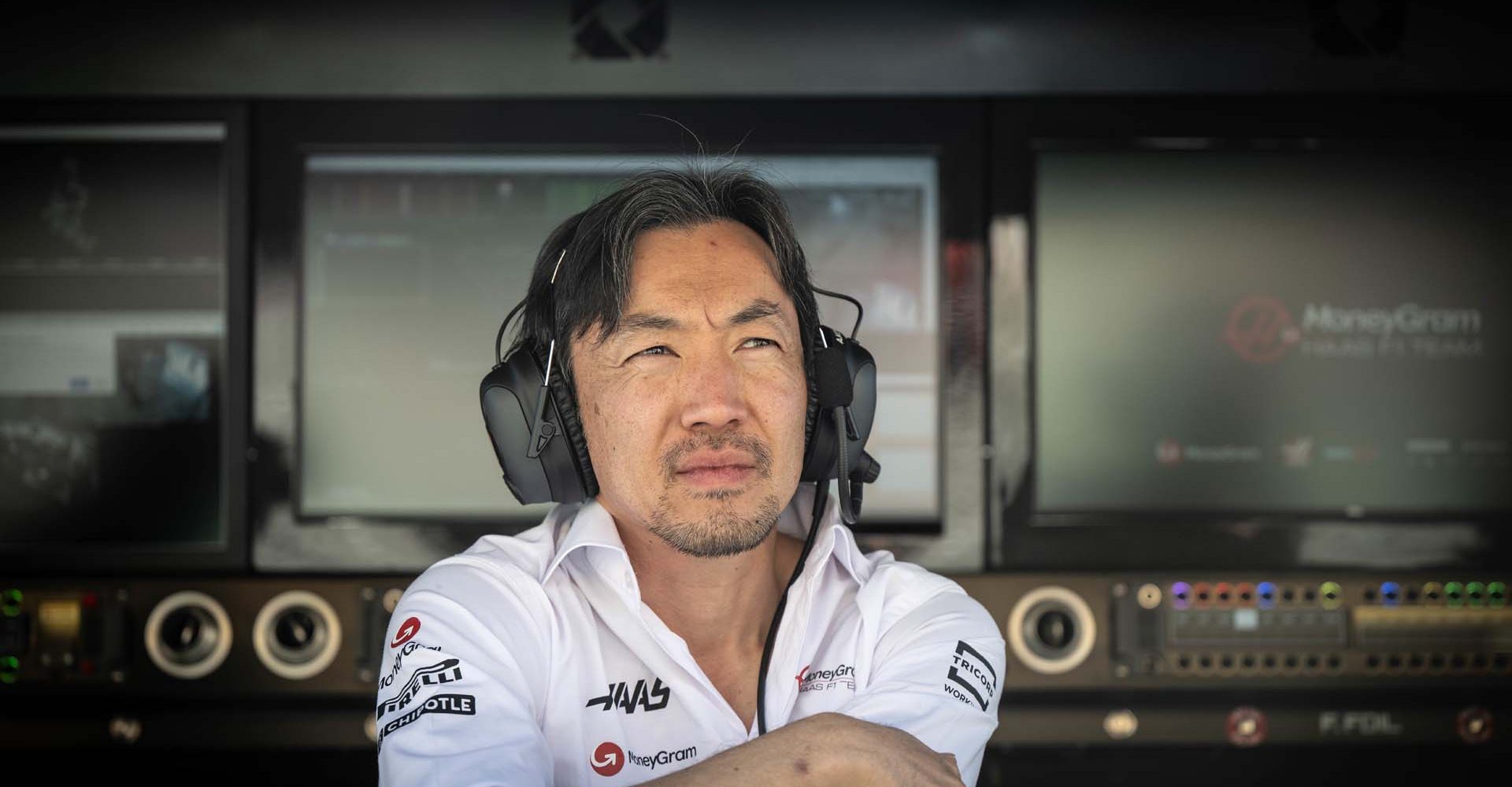 BAHRAIN INTERNATIONAL CIRCUIT, BAHRAIN - FEBRUARY 19: Ayao Komatsu, Team Principal, Haas F1 Team during the Haas Film Day at Bahrain International Circuit on Monday February 19, 2024 in Sakhir, Bahrain. (Photo by Simon Galloway / LAT Images)