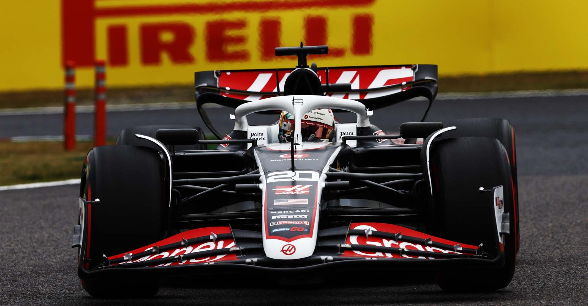 SUZUKA, JAPAN - APRIL 05: Kevin Magnussen, Haas VF-24 during the Japanese GP at Suzuka on Friday April 05, 2024 in Suzuka, Japan. (Photo by Zak Mauger / LAT Images)