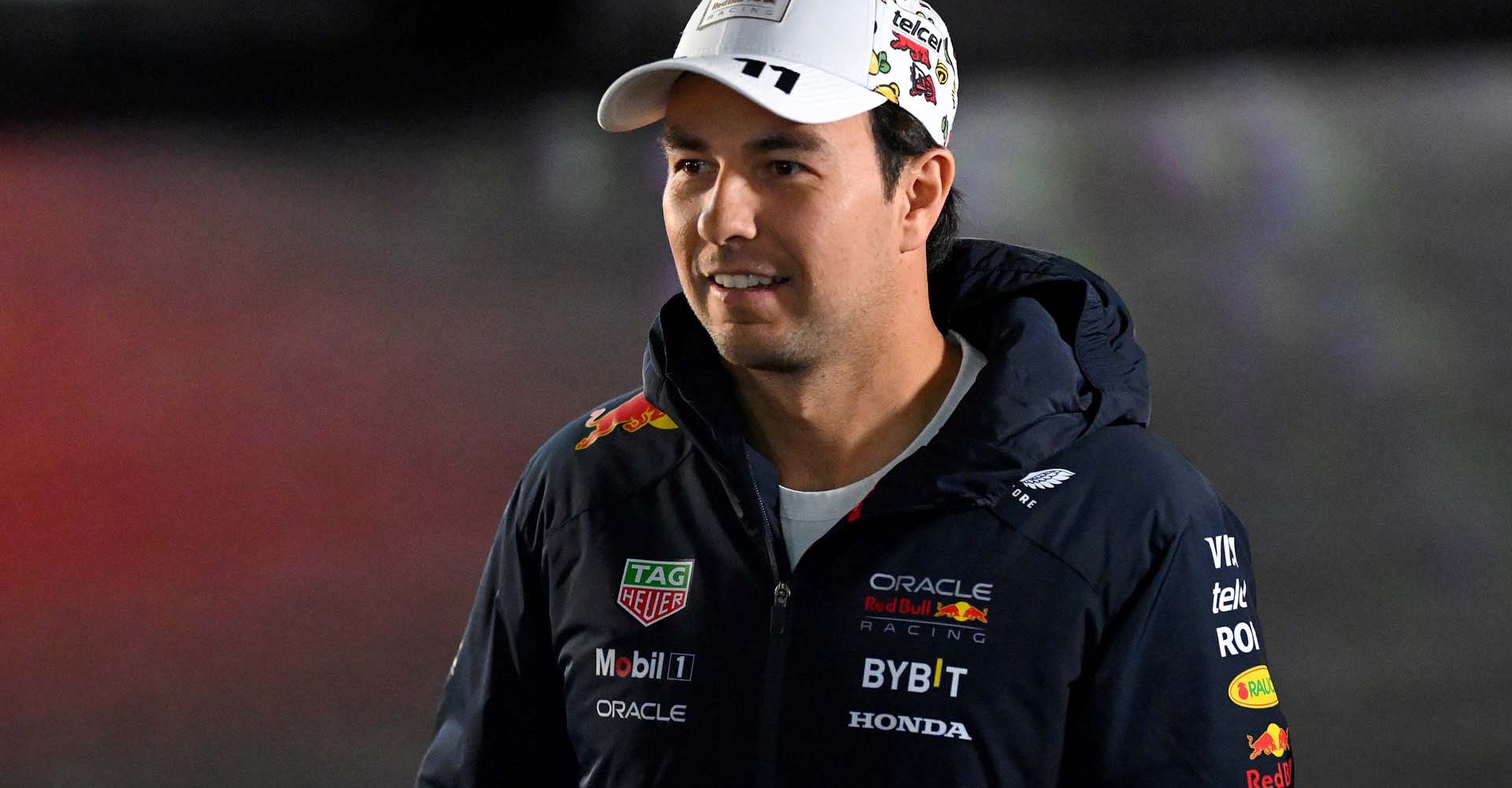 LAS VEGAS, NEVADA - NOVEMBER 20: Sergio Perez of Mexico and Oracle Red Bull Racing walks in the Paddock during previews ahead of the F1 Grand Prix of Las Vegas at Las Vegas Strip Circuit on November 20, 2024 in Las Vegas, Nevada. (Photo by Clive Mason/Getty Images) // Getty Images / Red Bull Content Pool // SI202411210066 // Usage for editorial use only //