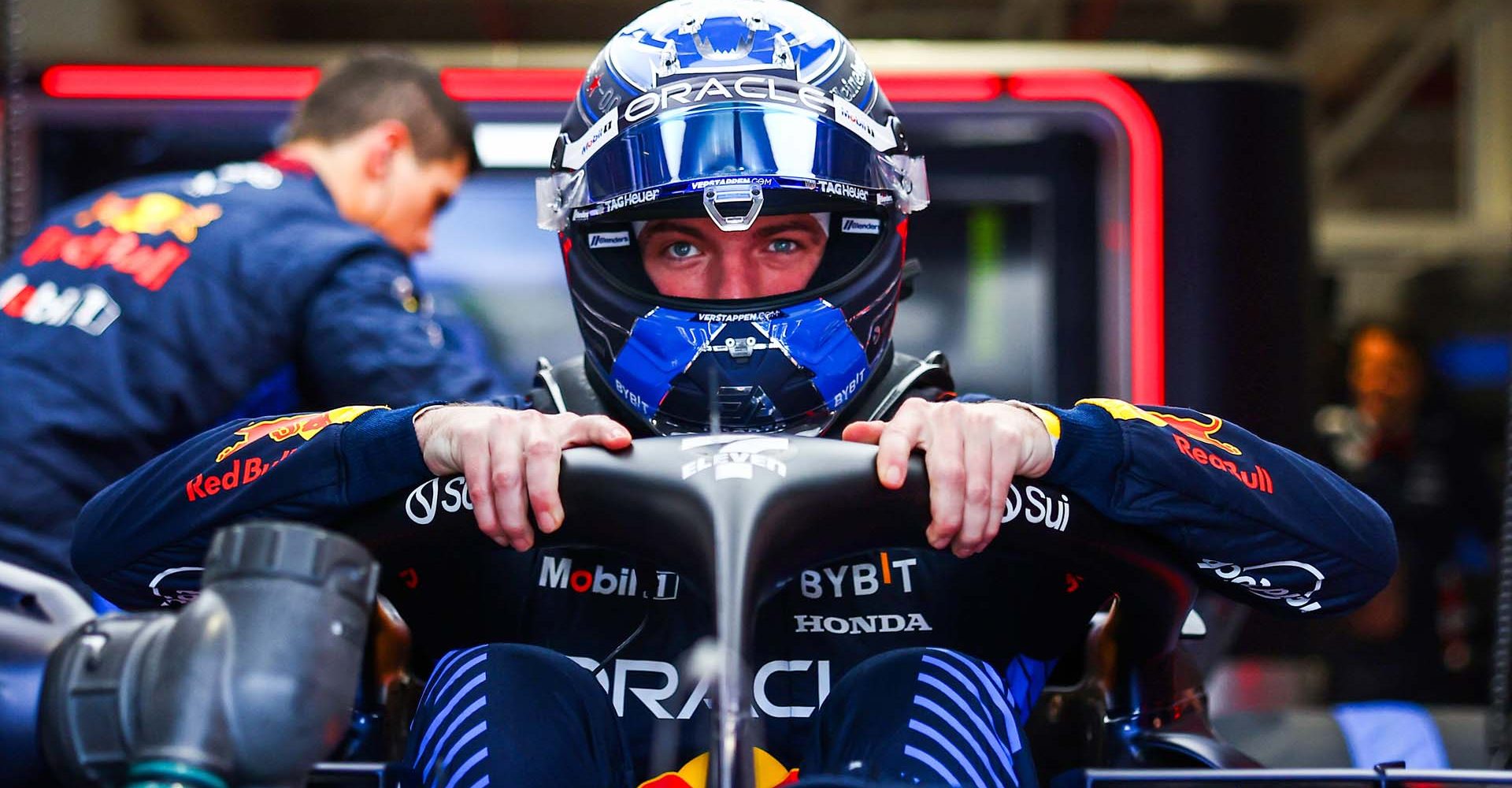 MIAMI, FLORIDA - MAY 03: Max Verstappen of the Netherlands and Oracle Red Bull Racing prepares to drive in the garage during practice ahead of the F1 Grand Prix of Miami at Miami International Autodrome on May 03, 2024 in Miami, Florida. (Photo by Mark Thompson/Getty Images) // Getty Images / Red Bull Content Pool // SI202405030597 // Usage for editorial use only //