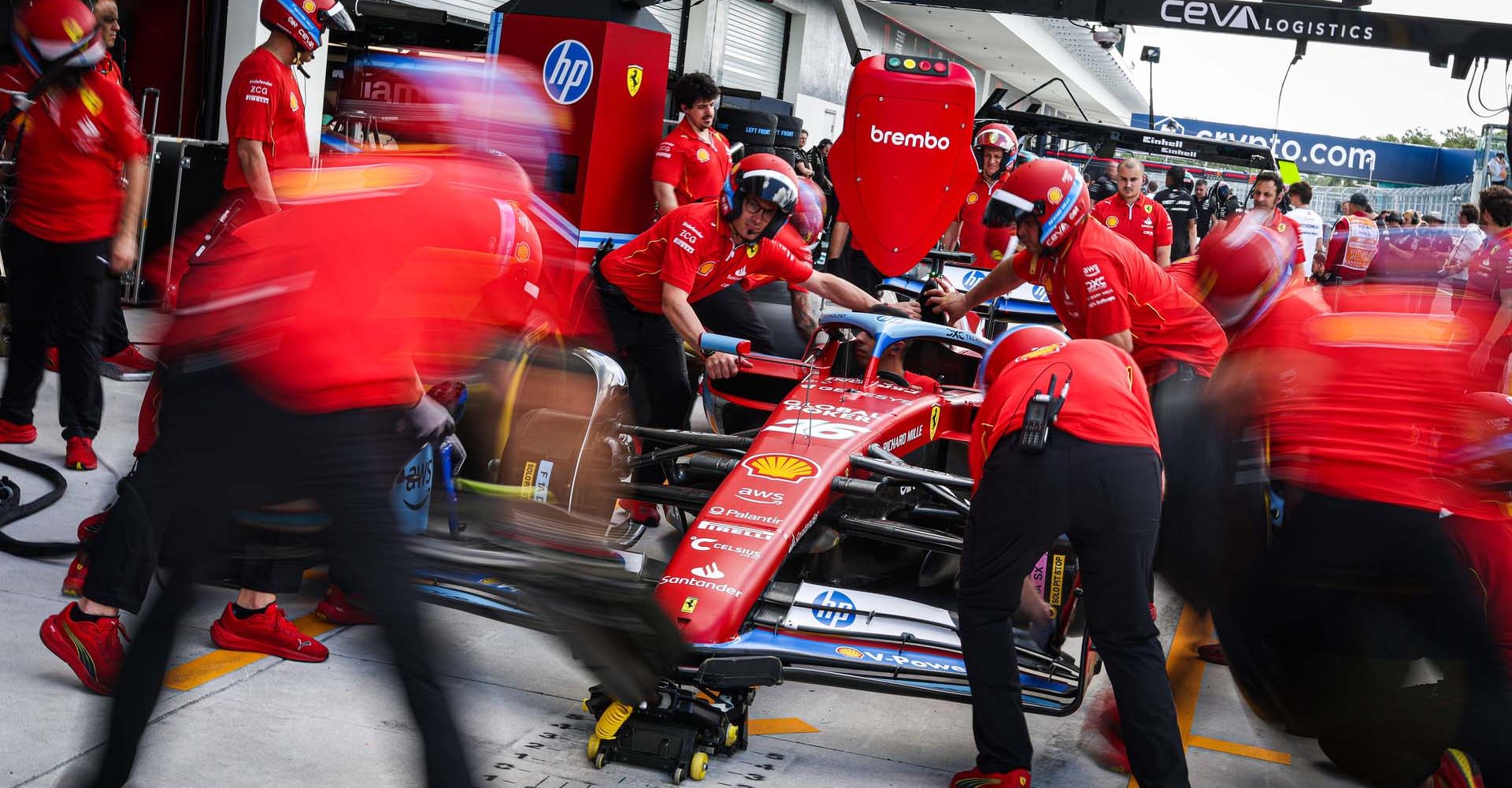 Charles Leclerc's Ferrari, Miami