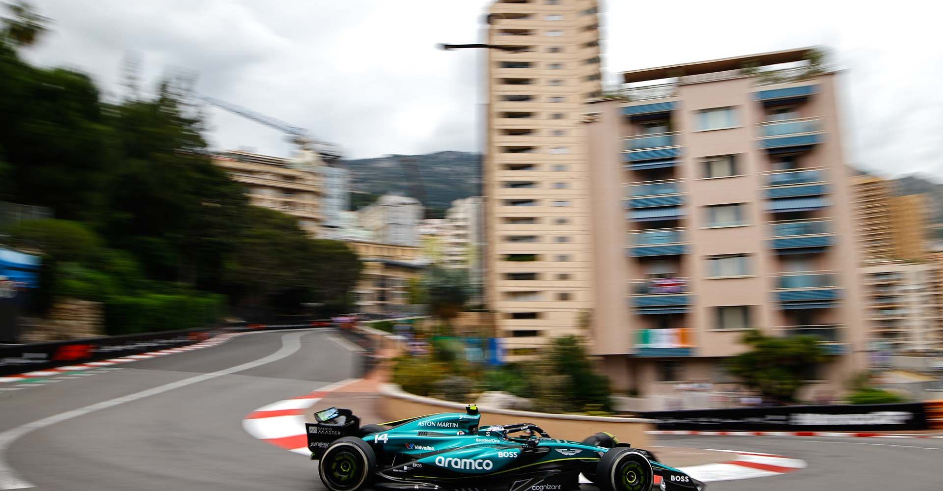 CIRCUIT DE MONACO, MONACO - MAY 24: Fernando Alonso, Aston Martin AMR24 during the Monaco GP at Circuit de Monaco on Friday May 24, 2024 in Monte Carlo, Monaco. (Photo by Andy Hone / LAT Images)