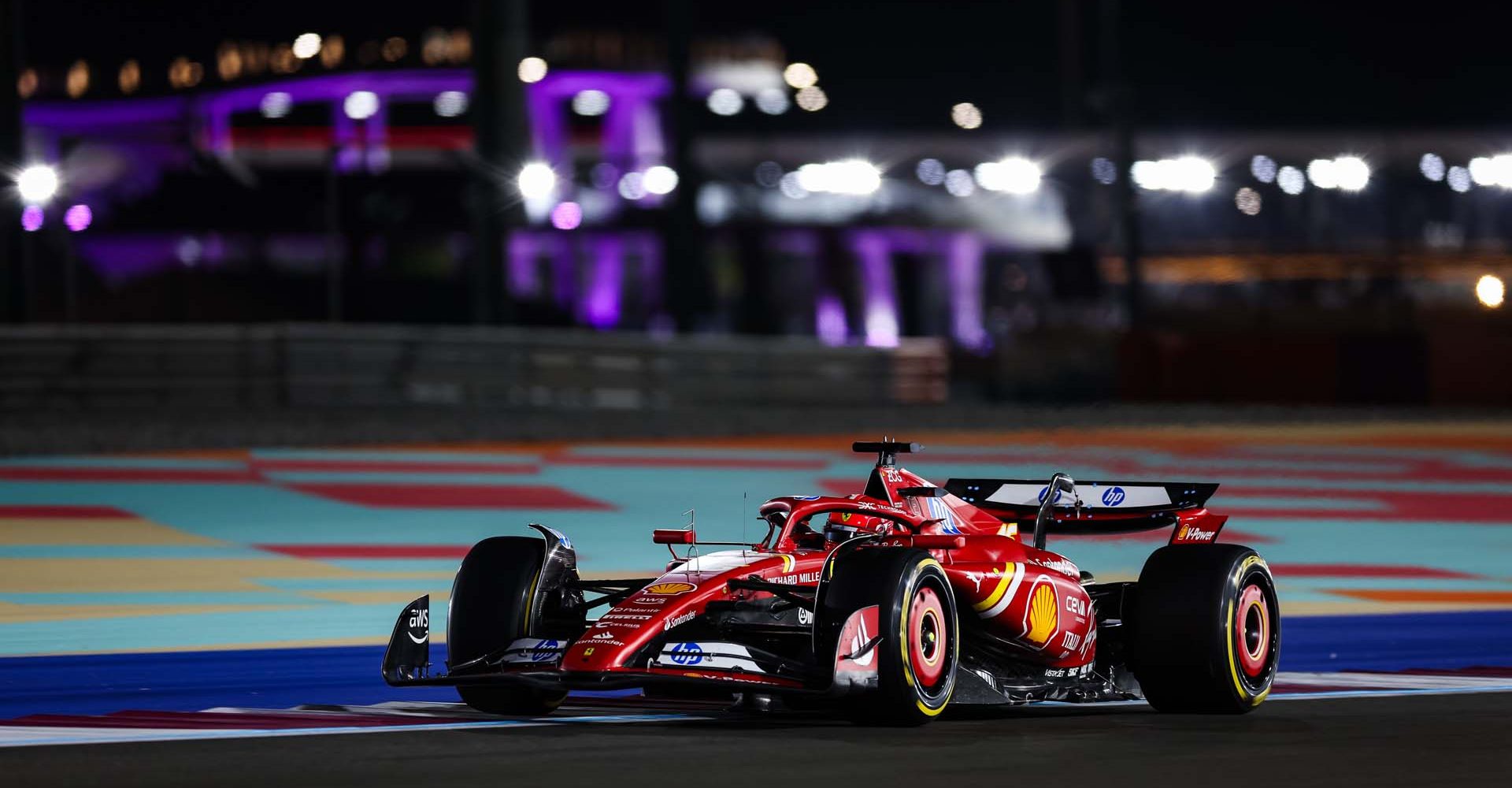 16 LECLERC Charles (mco), Scuderia Ferrari SF-24, action during the Formula 1 Qatar Airways Qatar Grand Prix 2024, 23th round of the 2024 Formula One World Championship from November 29 to December 1, 2024 on the Lusail International Circuit, in Lusail, Qatar - Photo Florent Gooden / DPPI