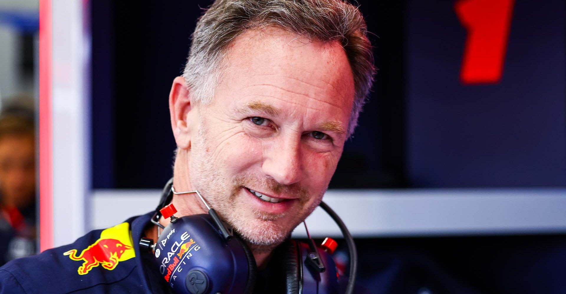 JEDDAH, SAUDI ARABIA - MARCH 08: Oracle Red Bull Racing Team Principal Christian Horner looks on in the garage during qualifying ahead of the F1 Grand Prix of Saudi Arabia at Jeddah Corniche Circuit on March 08, 2024 in Jeddah, Saudi Arabia. (Photo by Mark Thompson/Getty Images) // Getty Images / Red Bull Content Pool // SI202403080719 // Usage for editorial use only //