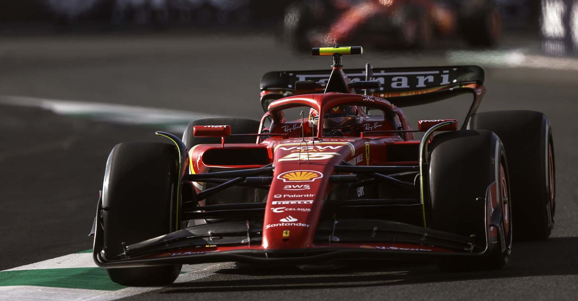 JEDDAH STREET CIRCUIT, SAUDI ARABIA - MARCH 07: Carlos Sainz, Ferrari SF-24 during the Saudi Arabian GP at Jeddah Street Circuit on Thursday March 07, 2024 in Jeddah, Saudi Arabia. (Photo by Andy Hone / LAT Images)