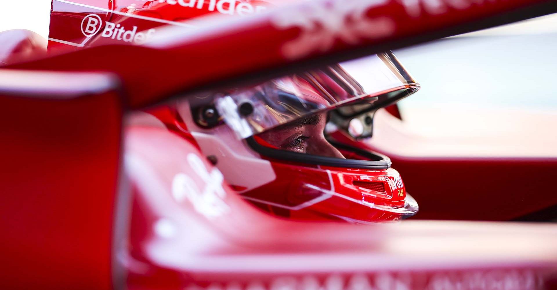 LECLERC Charles (mco), Scuderia Ferrari SF-24, portrait during the Formula 1 Aramco Gran Premio de Espana 2024, 10th round of the 2024 Formula One World Championship from June 21 to 23, 2024 on the Circuit de Barcelona-Catalunya, in Montmeló, Spain - Photo Eric Alonso / DPPI