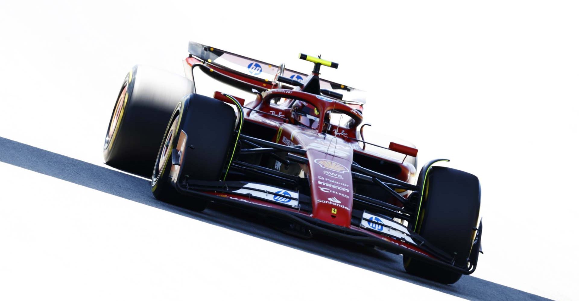 CIRCUIT DE BARCELONA-CATALUNYA, SPAIN - JUNE 21: Carlos Sainz, Ferrari SF-24 during the Spanish GP at Circuit de Barcelona-Catalunya on Friday June 21, 2024 in Barcelona, Spain. (Photo by Zak Mauger / LAT Images)