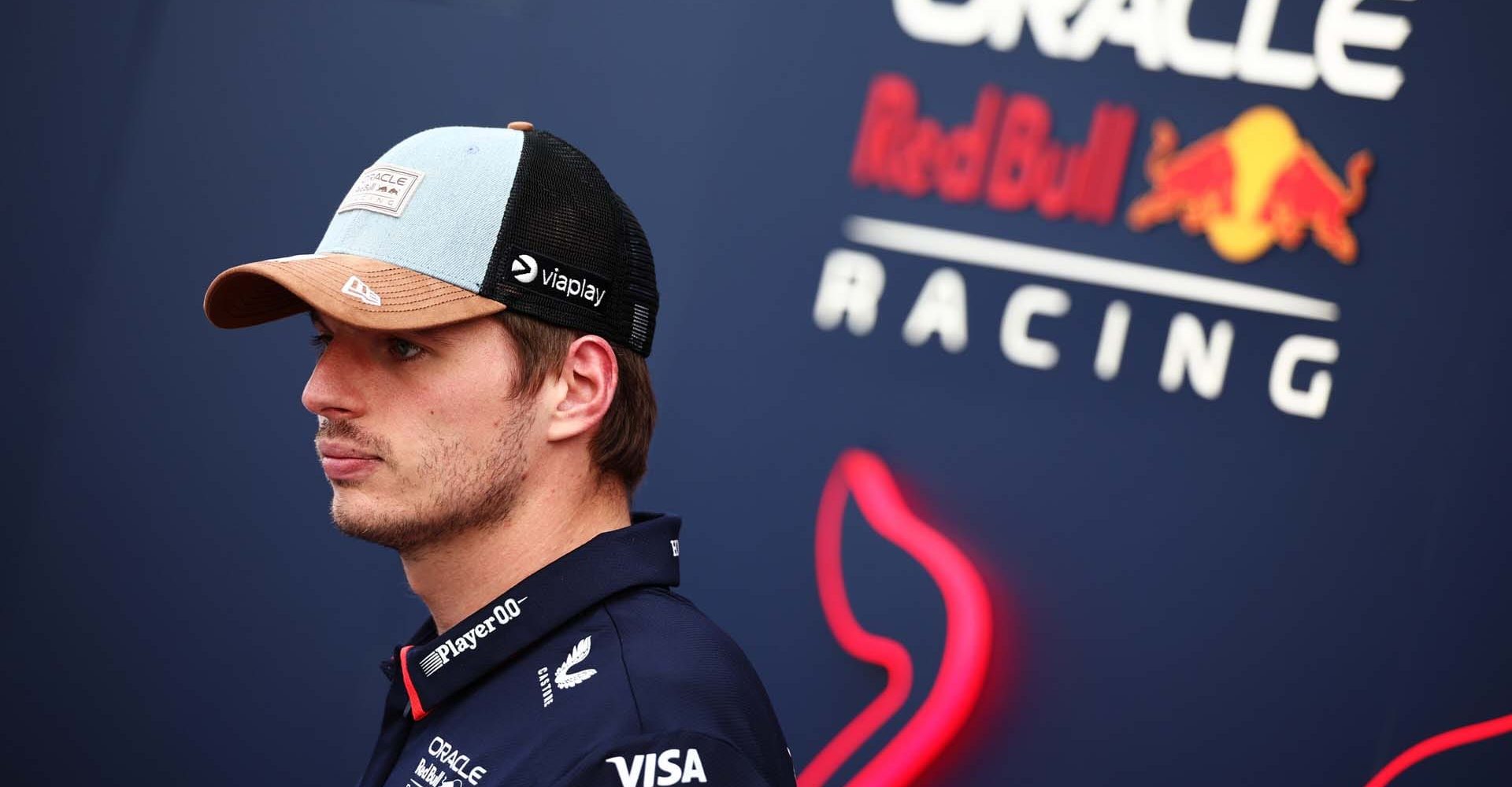 AUSTIN, TEXAS - OCTOBER 17: Max Verstappen of the Netherlands and Oracle Red Bull Racing looks on in the Paddock during previews ahead of the F1 Grand Prix of United States at Circuit of The Americas on October 17, 2024 in Austin, Texas. (Photo by Jared C. Tilton/Getty Images) // Getty Images / Red Bull Content Pool // SI202410170376 // Usage for editorial use only //