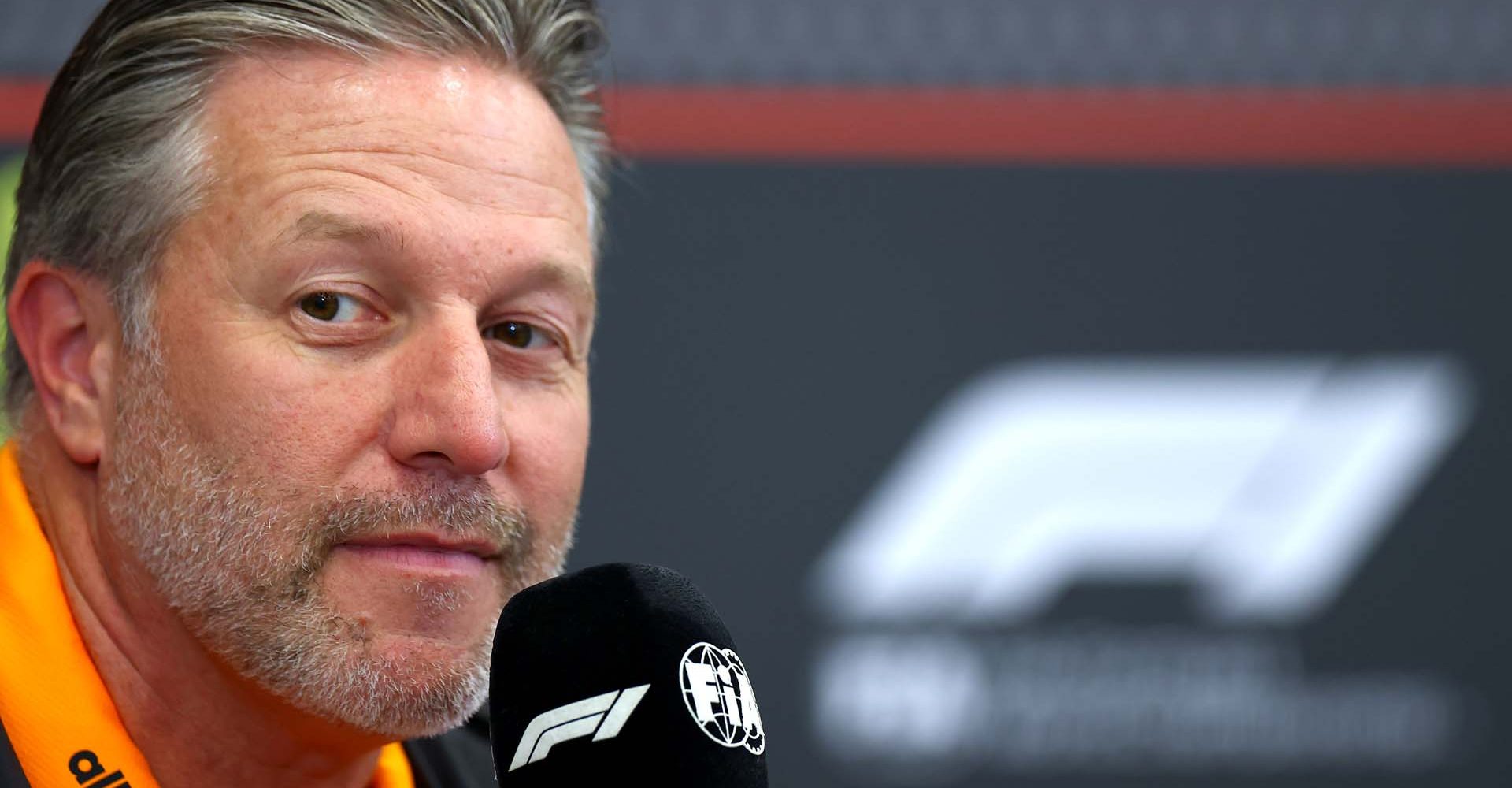 ABU DHABI, UNITED ARAB EMIRATES - DECEMBER 05: Zak Brown, Chief Executive Officer of McLaren in the Team Principals Press Conference during practice ahead of the F1 Grand Prix of Abu Dhabi at Yas Marina Circuit on December 05, 2025 in Abu Dhabi, United Arab Emirates. (Photo by Bryn Lennon/Getty Images)
