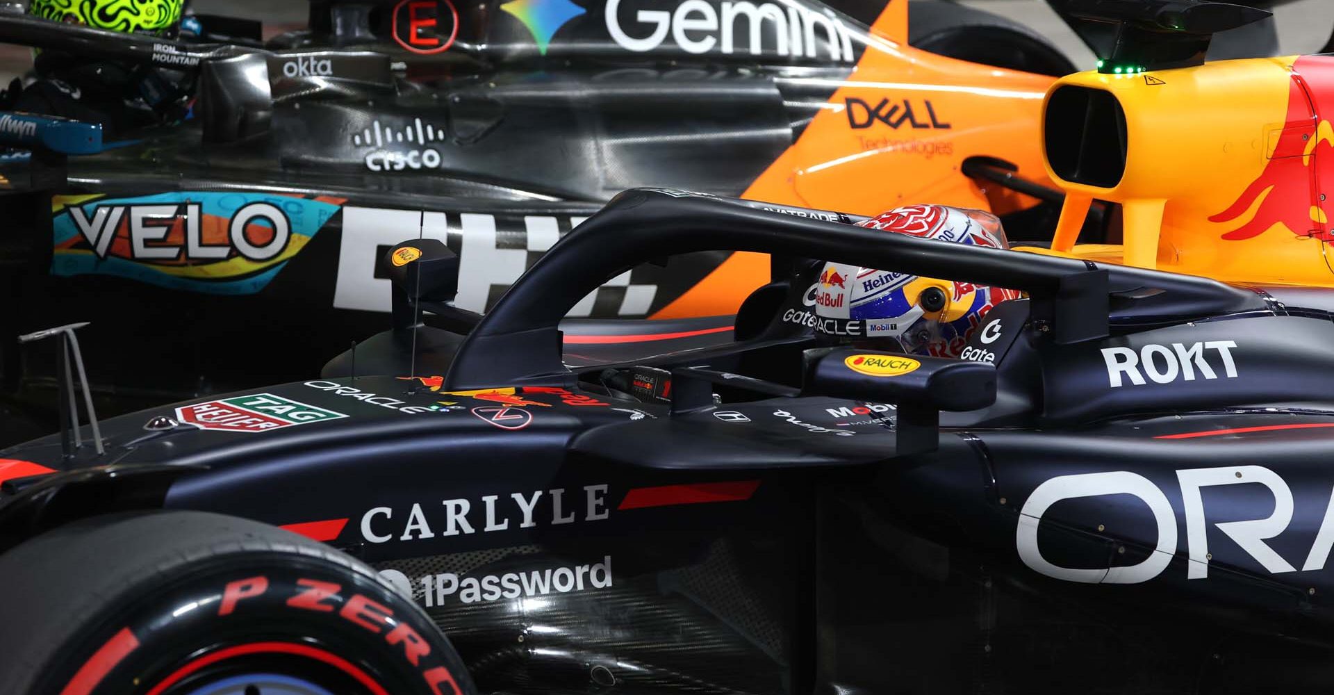 ABU DHABI, UNITED ARAB EMIRATES - DECEMBER 06: Pole position qualifier Max Verstappen of the Netherlands and Oracle Red Bull Racing arrives in parc ferme during qualifying ahead of the F1 Grand Prix of Abu Dhabi at Yas Marina Circuit on December 06, 2025 in Abu Dhabi, United Arab Emirates. (Photo by Sam Bloxham/LAT Images) // Getty Images / Red Bull Content Pool // SI202512060464 // Usage for editorial use only //