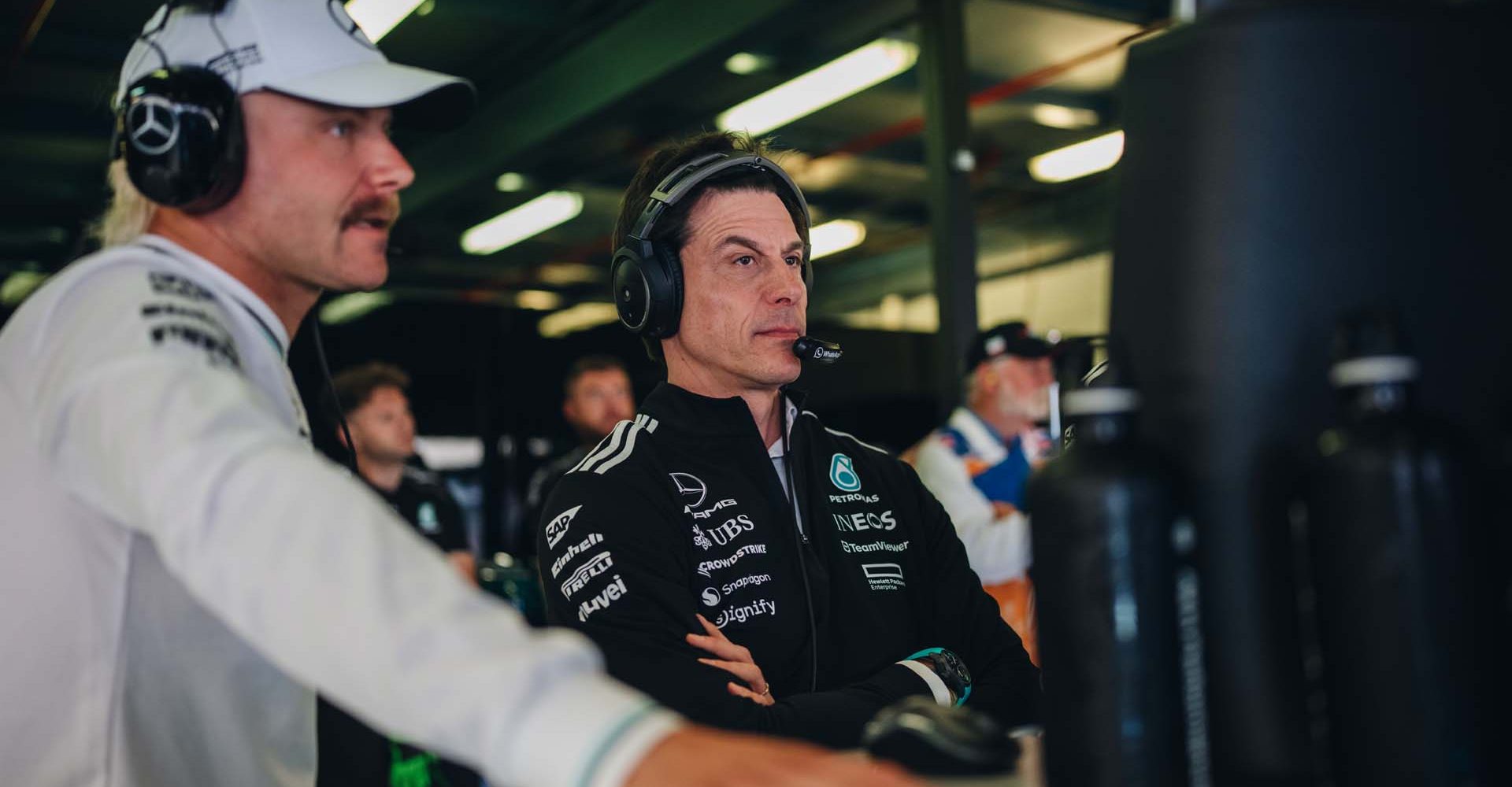 2025 Australian Grand Prix, Friday - Richard Pardon Toto Wolff, Valtteri Bottas