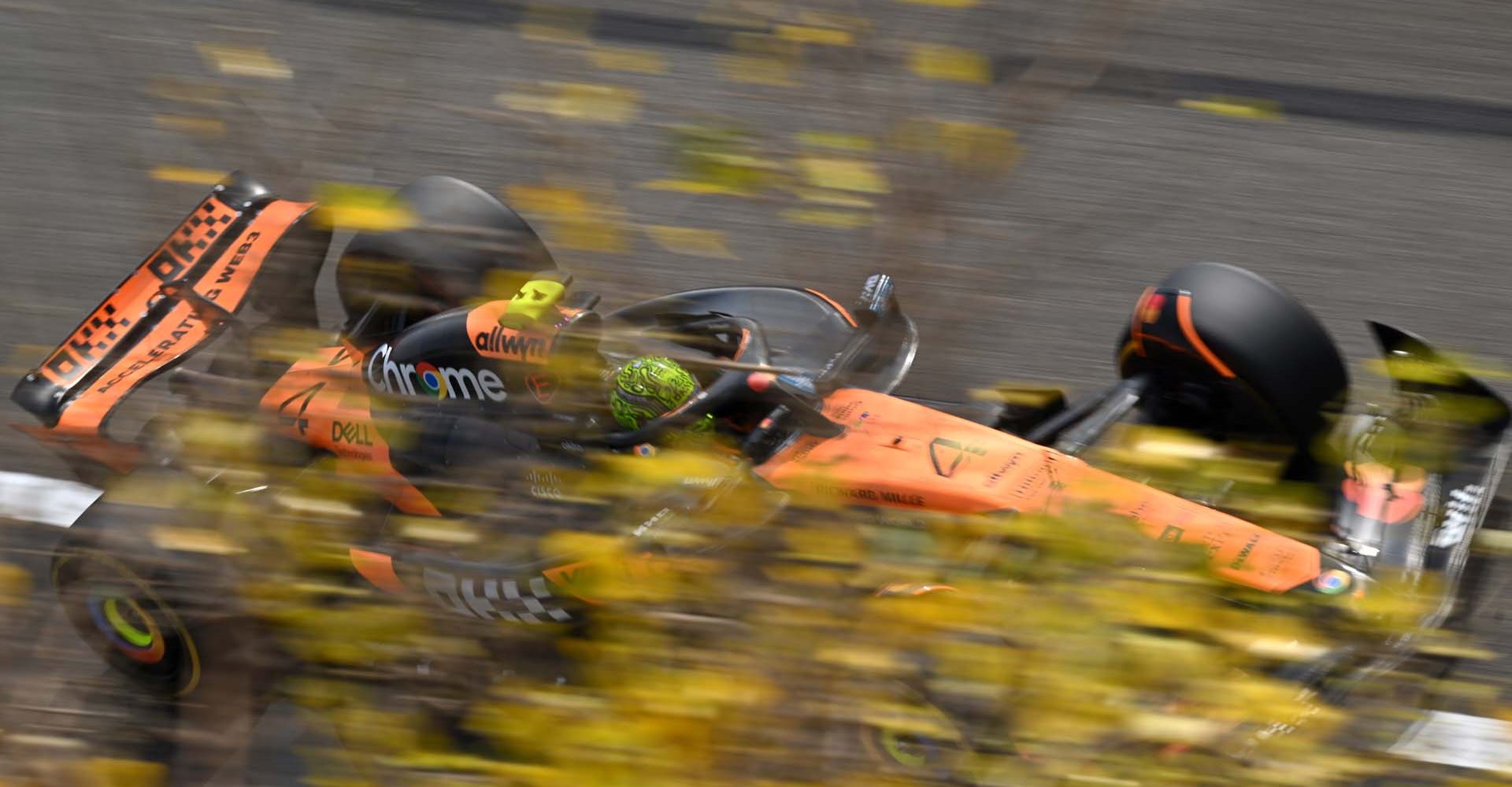 BAHRAIN, BAHRAIN - APRIL 11: Lando Norris of Great Britain driving the (4) McLaren MCL39 Mercedes on track during practice ahead of the F1 Grand Prix of Bahrain at Bahrain International Circuit on April 11, 2025 in Bahrain, Bahrain. (Photo by Sam Bagnall/Sutton Images)