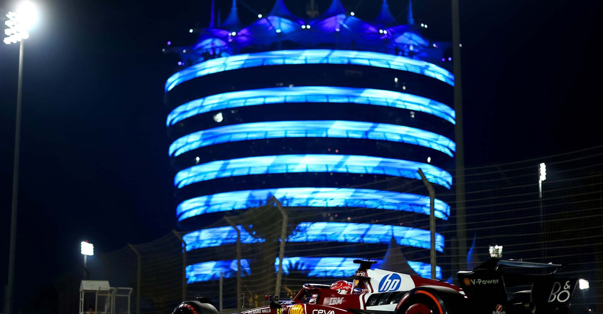 BAHRAIN, BAHRAIN - APRIL 11: Charles Leclerc of Monaco driving the (16) Scuderia Ferrari SF-25 on track during practice ahead of the F1 Grand Prix of Bahrain at Bahrain International Circuit on April 11, 2025 in Bahrain, Bahrain. (Photo by Zak Mauger/LAT Images)