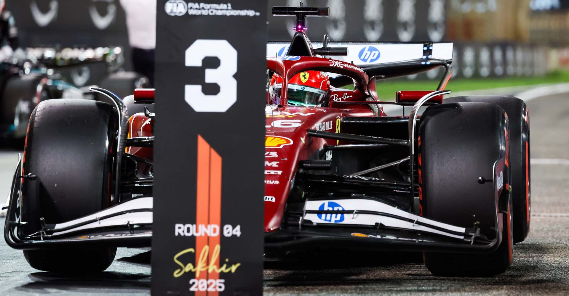 LECLERC Charles (mco), Scuderia Ferrari SF-25, portrait during the Formula 1 Gulf Bahrain Grand Prix 2025, 4th round of the 2025 FIA Formula One World Championship from April 11 to 13, 2025 on the Bahrain International Circuit, in Sakhir, Bahrain - Photo Florent Gooden / DPPI