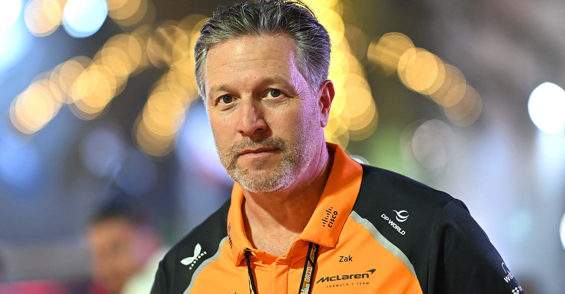 BAHRAIN, BAHRAIN - APRIL 12: Zak Brown, Chief Executive Officer of McLaren looks on in the Paddock prior to qualifying ahead of the F1 Grand Prix of Bahrain at Bahrain International Circuit on April 12, 2025 in Bahrain, Bahrain. (Photo by Sam Bagnall/Sutton Images)