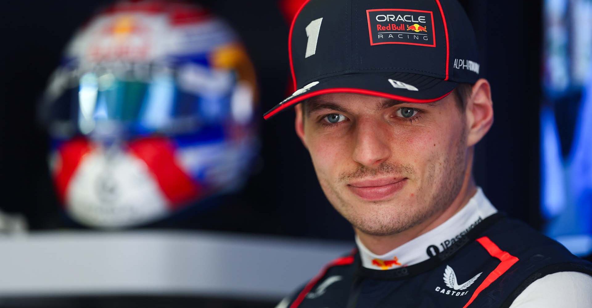 BAHRAIN, BAHRAIN - APRIL 12: Max Verstappen of the Netherlands and Oracle Red Bull Racing looks on in the garage during final practice ahead of the F1 Grand Prix of Bahrain at Bahrain International Circuit on April 12, 2025 in Bahrain, Bahrain. (Photo by Mark Thompson/Getty Images) // Getty Images / Red Bull Content Pool // SI202504120138 // Usage for editorial use only //