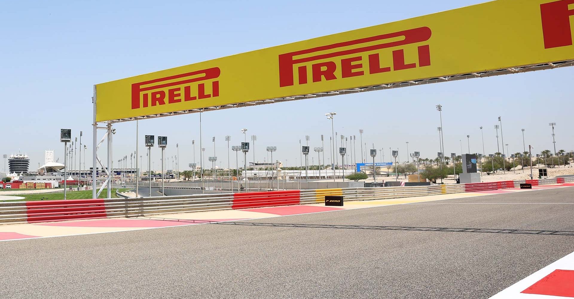 BAHRAIN, BAHRAIN - APRIL 10: Pirelli trackside branding during previews ahead of the F1 Grand Prix of Bahrain at Bahrain International Circuit on April 10, 2025 in Bahrain, Bahrain. (Photo by Steven Tee/LAT Images)