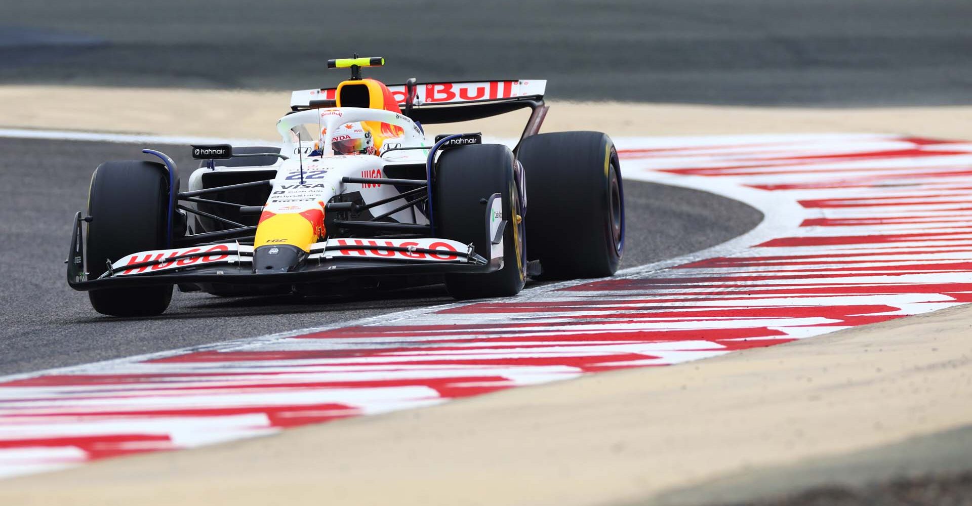 BAHRAIN, BAHRAIN - FEBRUARY 27: Yuki Tsunoda of Japan driving the (22) Visa Cash App Racing Bulls VCARB 02 on track during day two of F1 Testing at Bahrain International Circuit on February 27, 2025 in Bahrain, Bahrain. (Photo by Peter Fox/Getty Images) // Getty Images / Red Bull Content Pool // SI202502270269 // Usage for editorial use only //